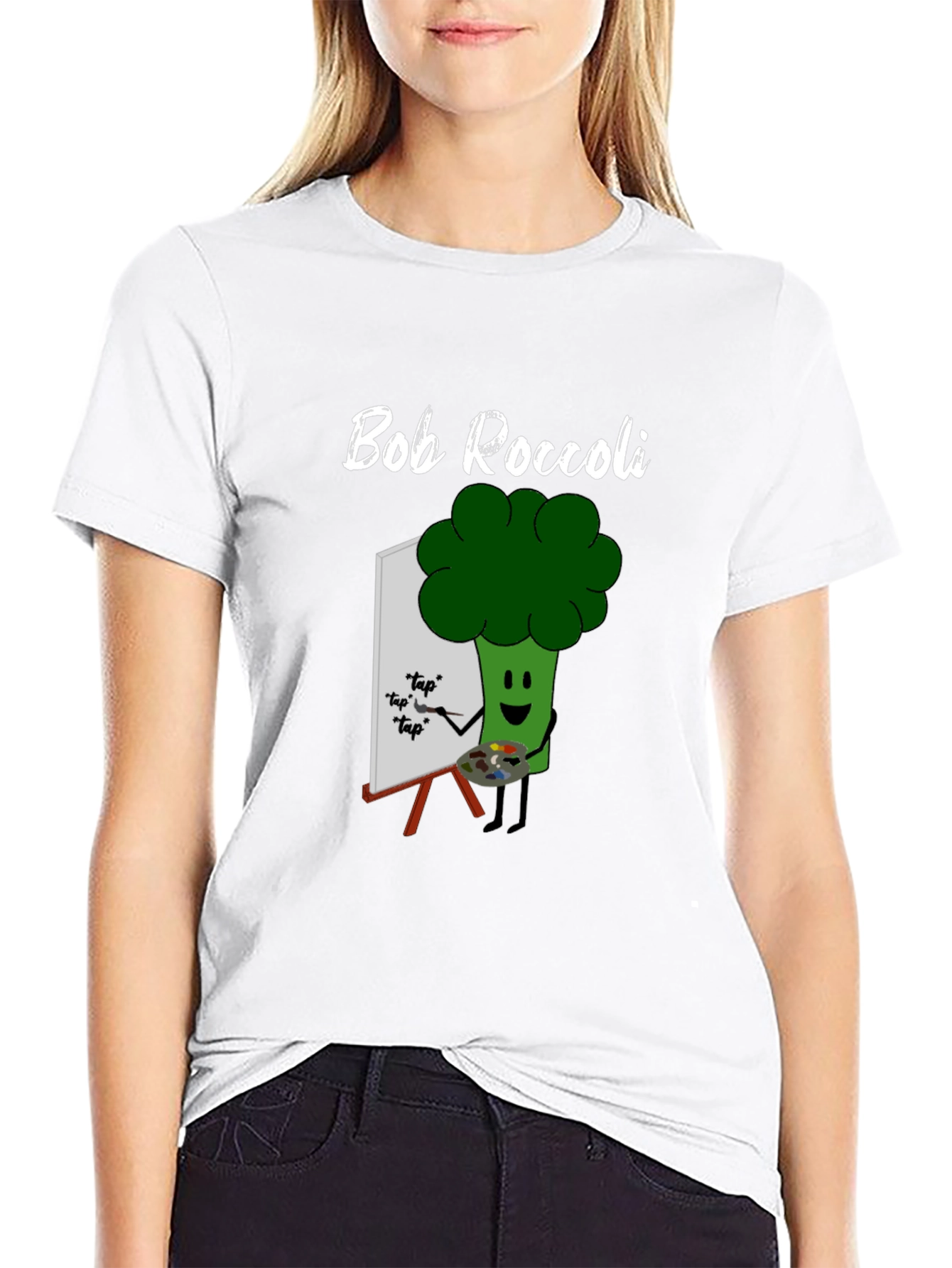 Bob Roccoli T-Shirt: Funny Broccoli Artist Tee