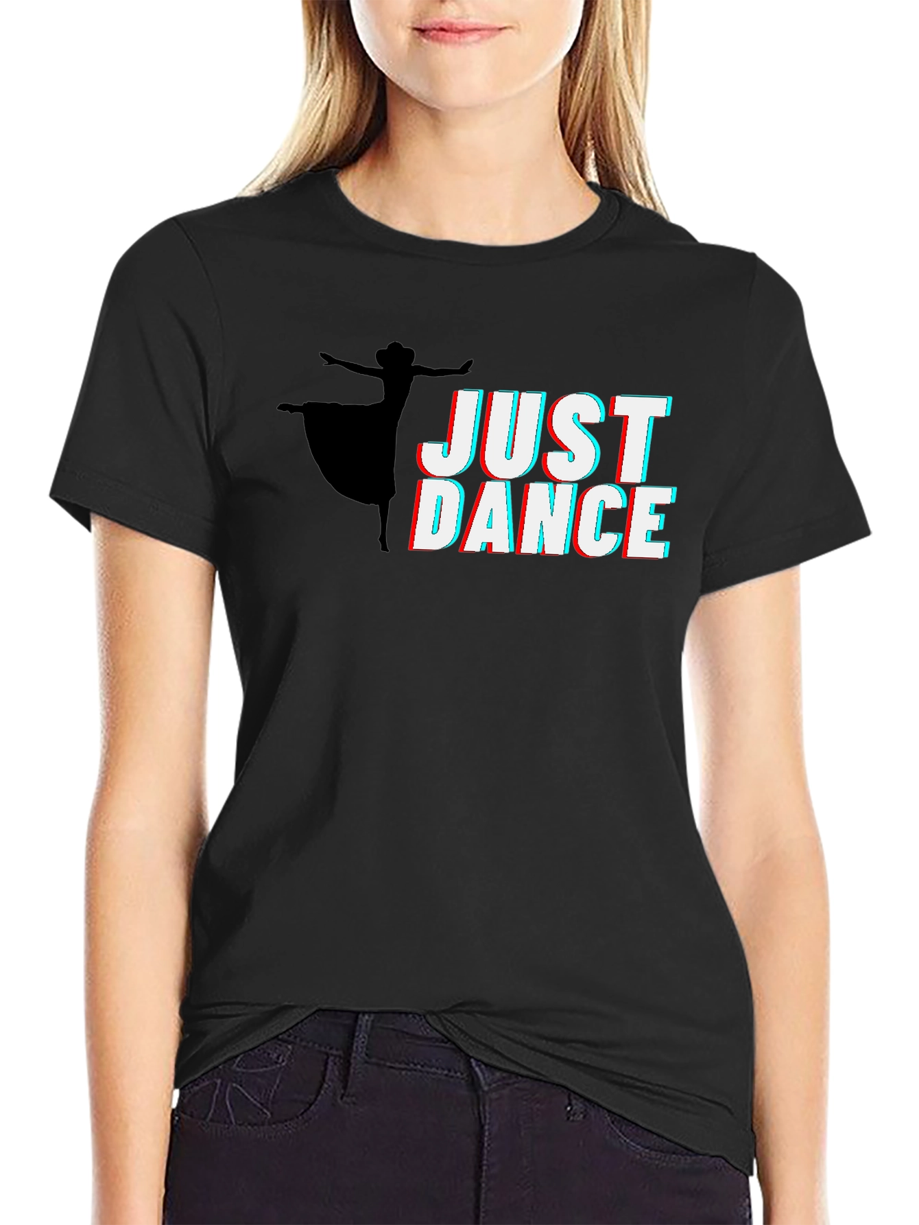 Just Dance Graphic Tee - Black Cotton Shirt