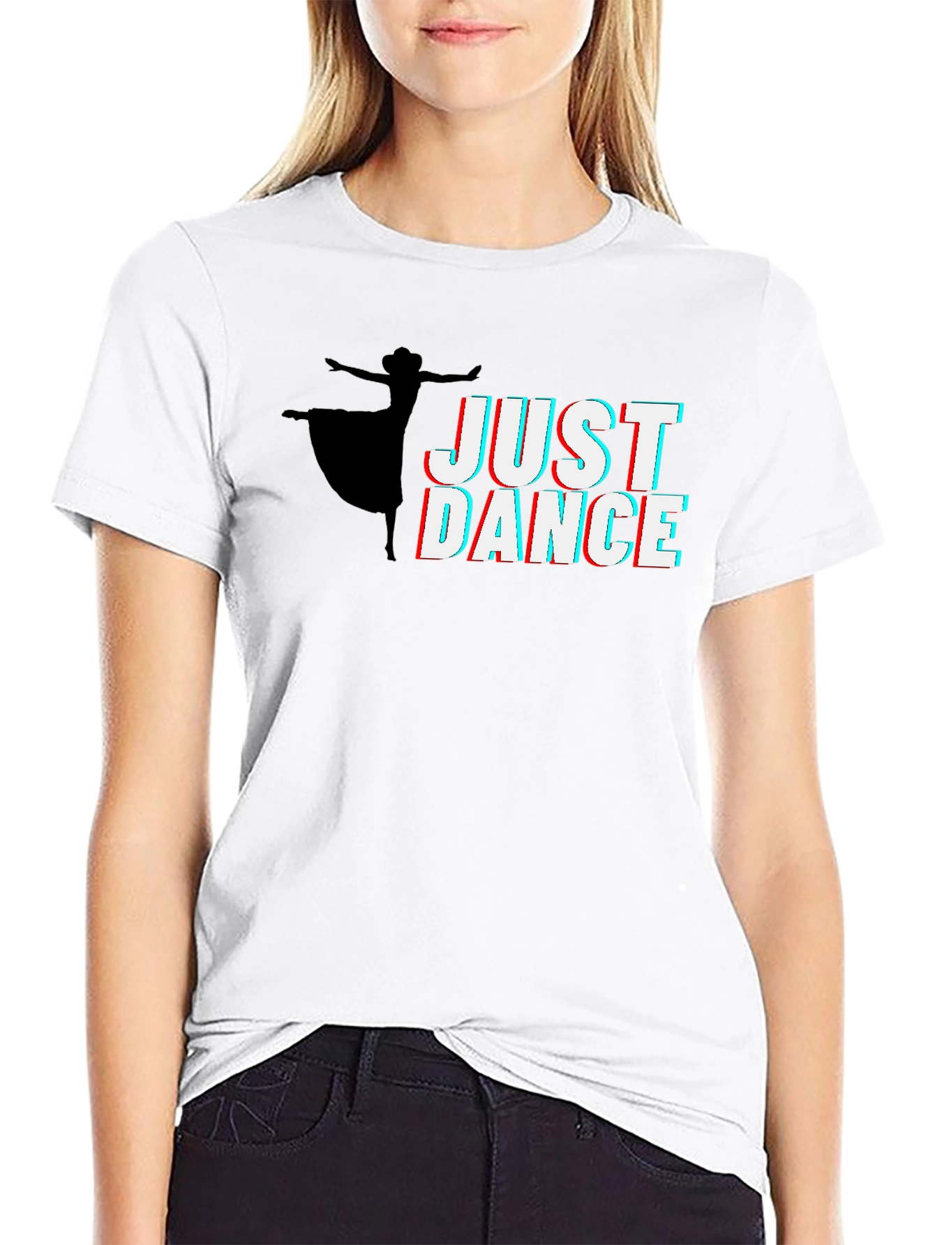 Just Dance Graphic Tee - Black Cotton Shirt