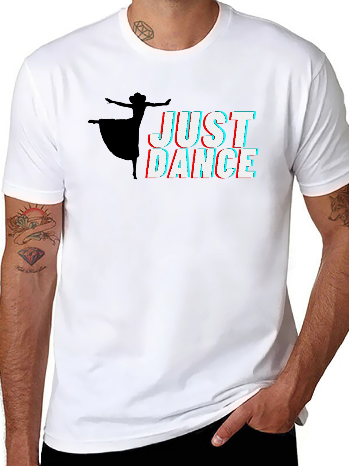 Just Dance Graphic Tee - Black Cotton Shirt