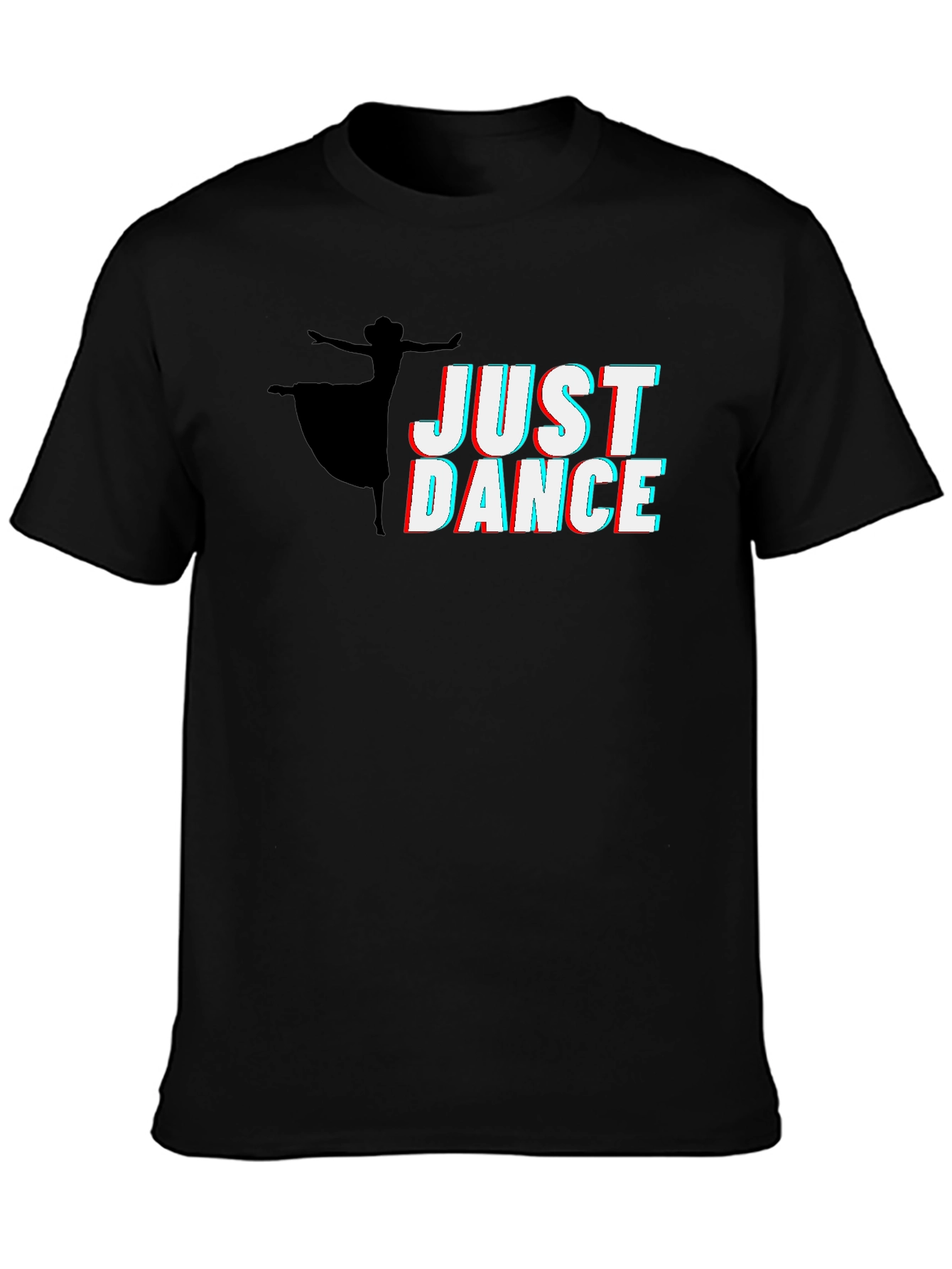 Just Dance Graphic Tee - Black Cotton Shirt