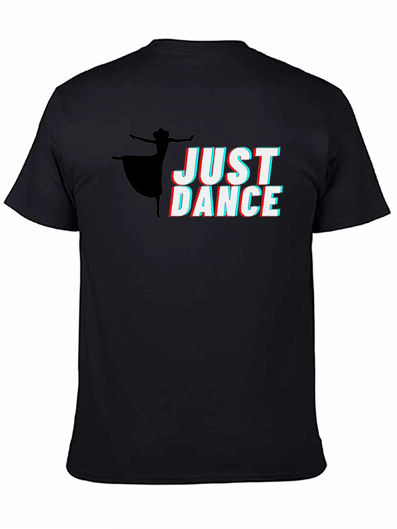 Just Dance Graphic Tee - Black Cotton Shirt