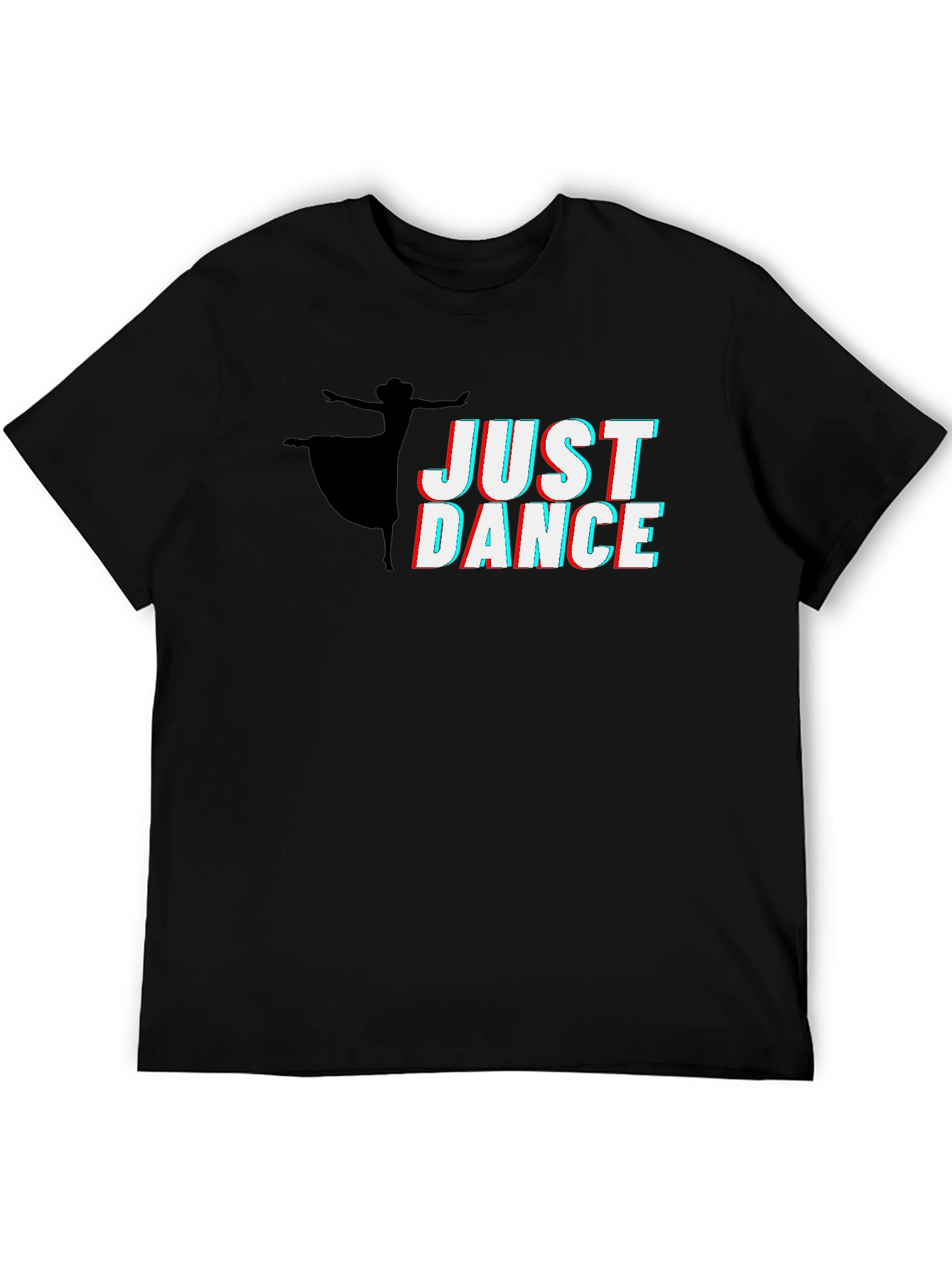 Just Dance Graphic Tee - Black Cotton Shirt