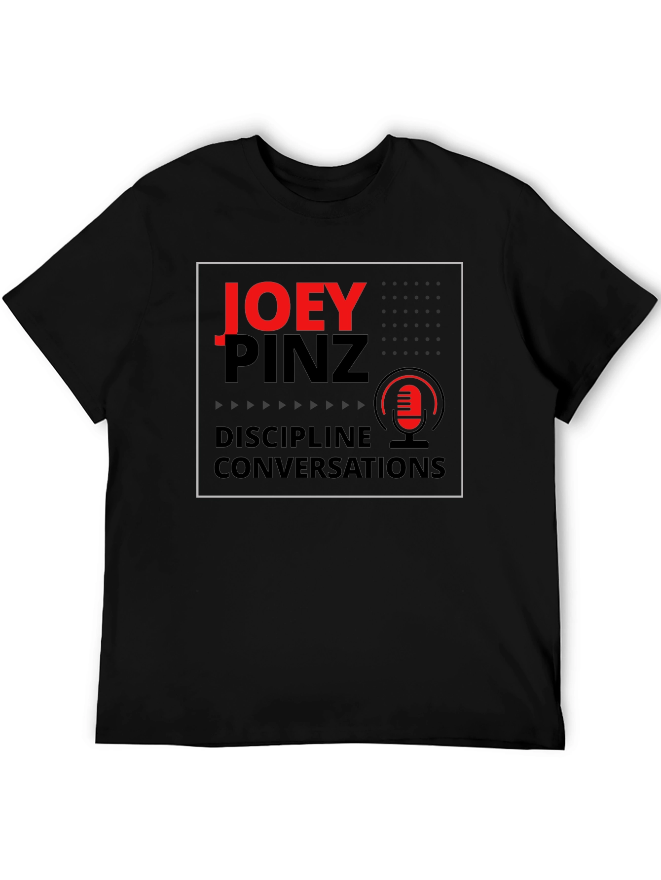 Joey Pinz Podcast Black T-Shirt
