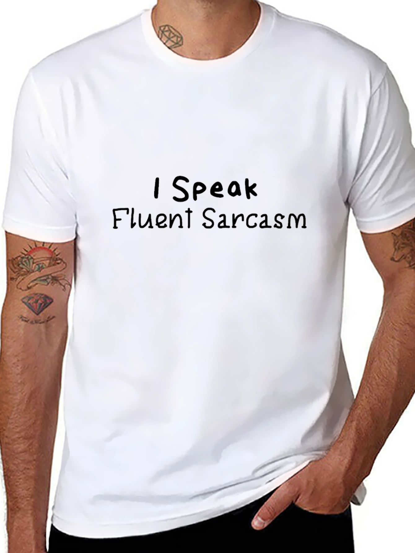 Fluent Sarcasm Black T-Shirt