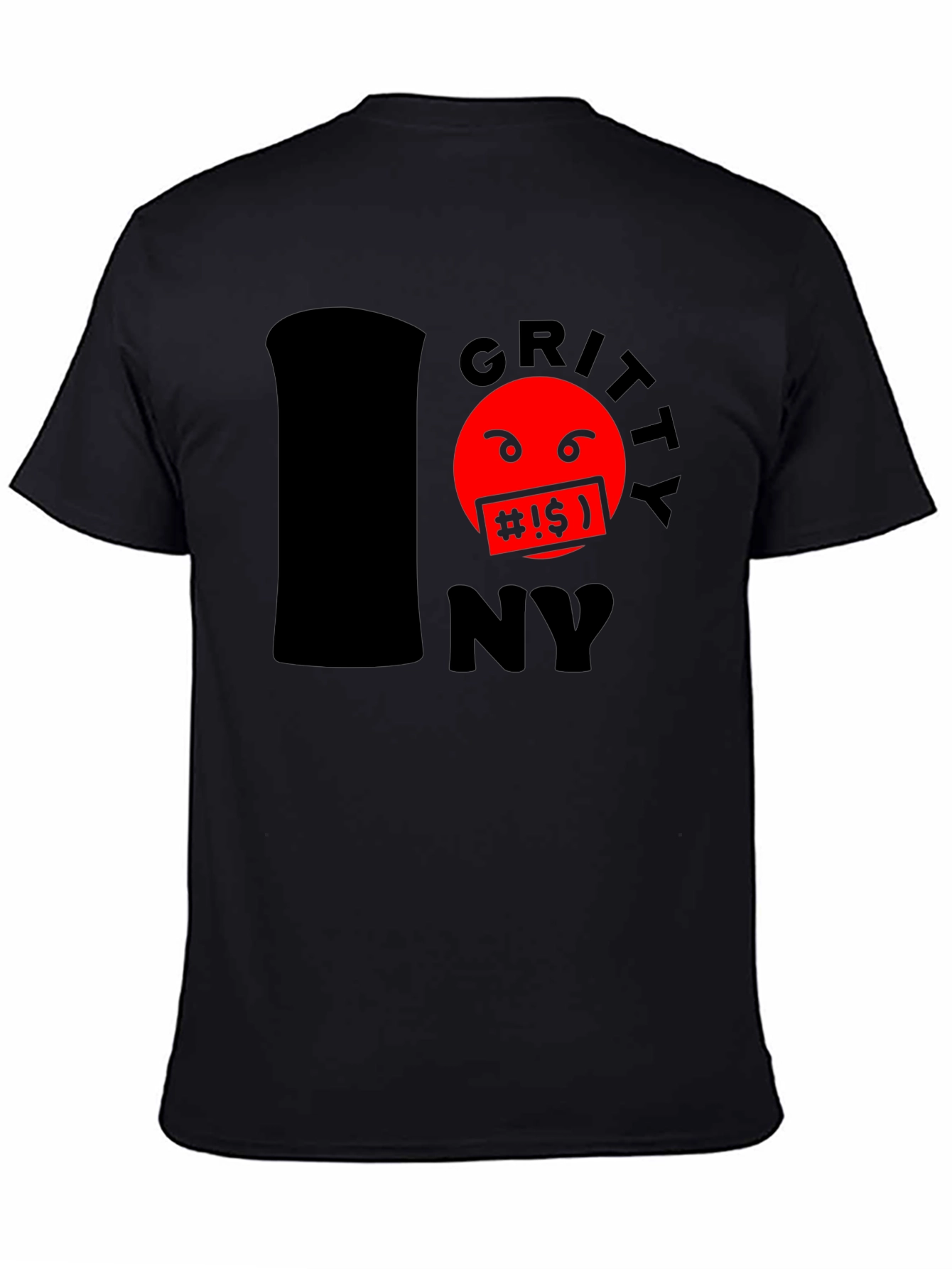 Gritty NY T-Shirt - Black Cotton Blend Tee