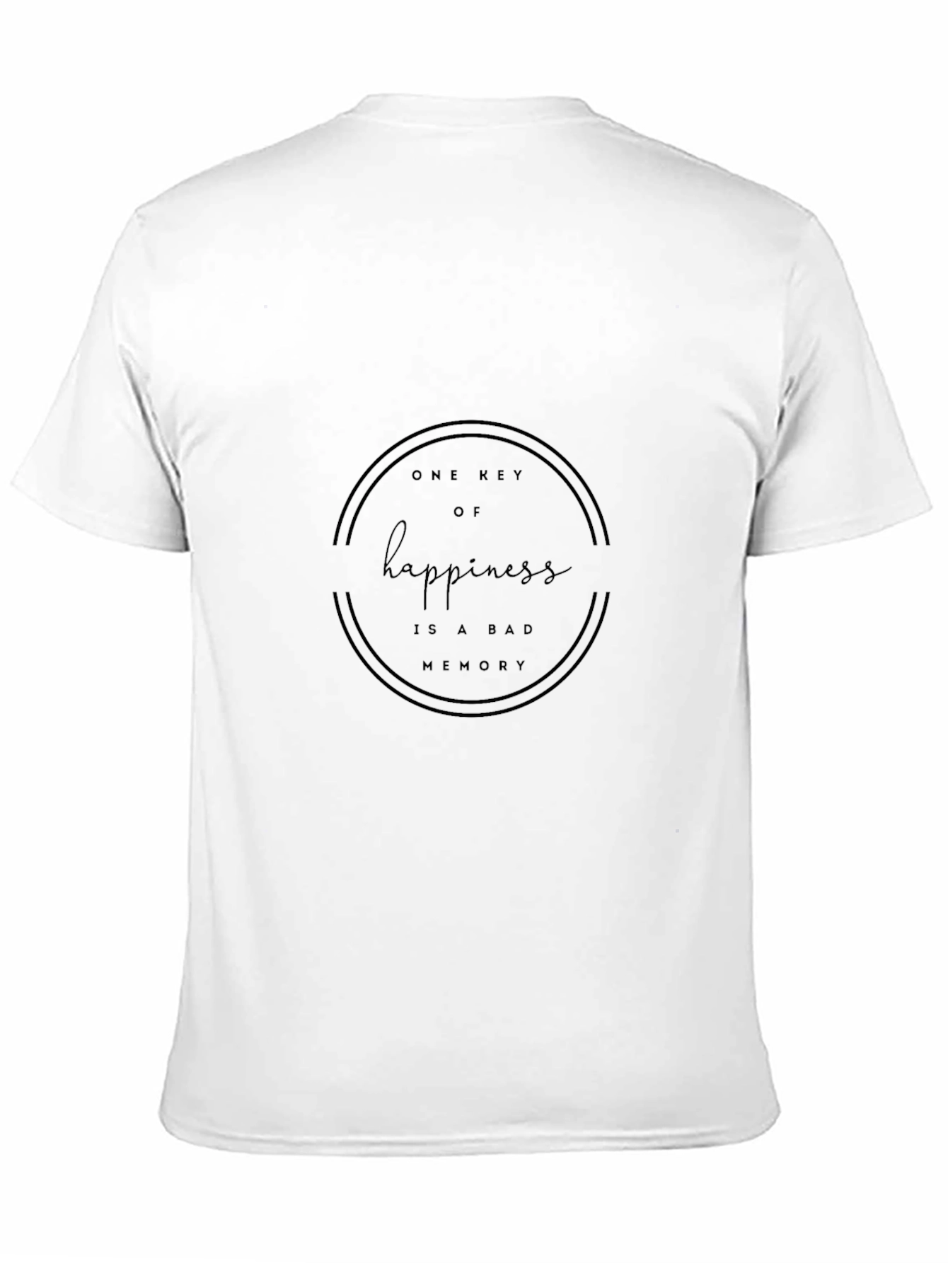 Happiness Key Graphic Tee - Unisex Black T-Shirt