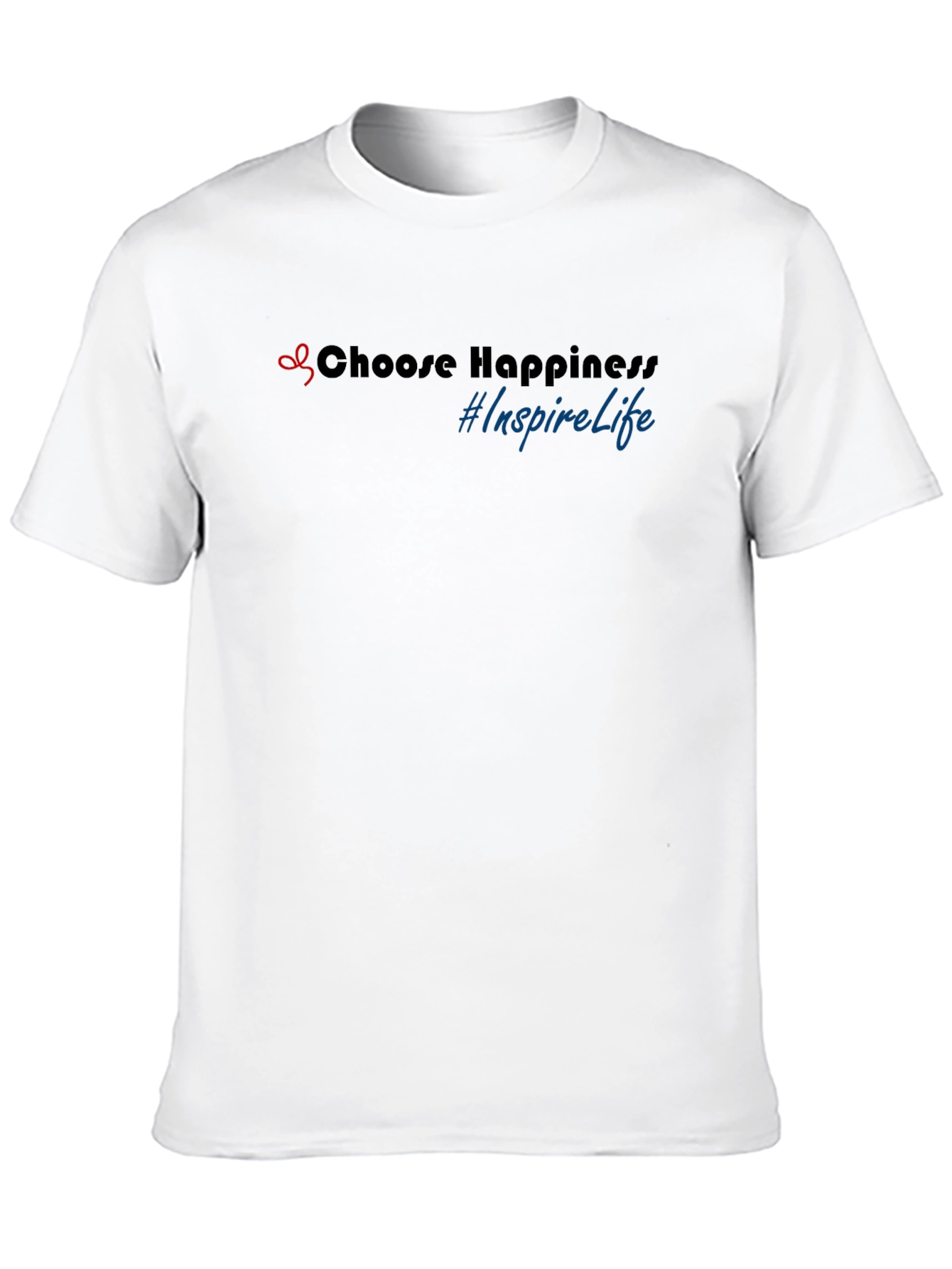 Choose Happiness Black Graphic Tee - Inspire Life Shirt