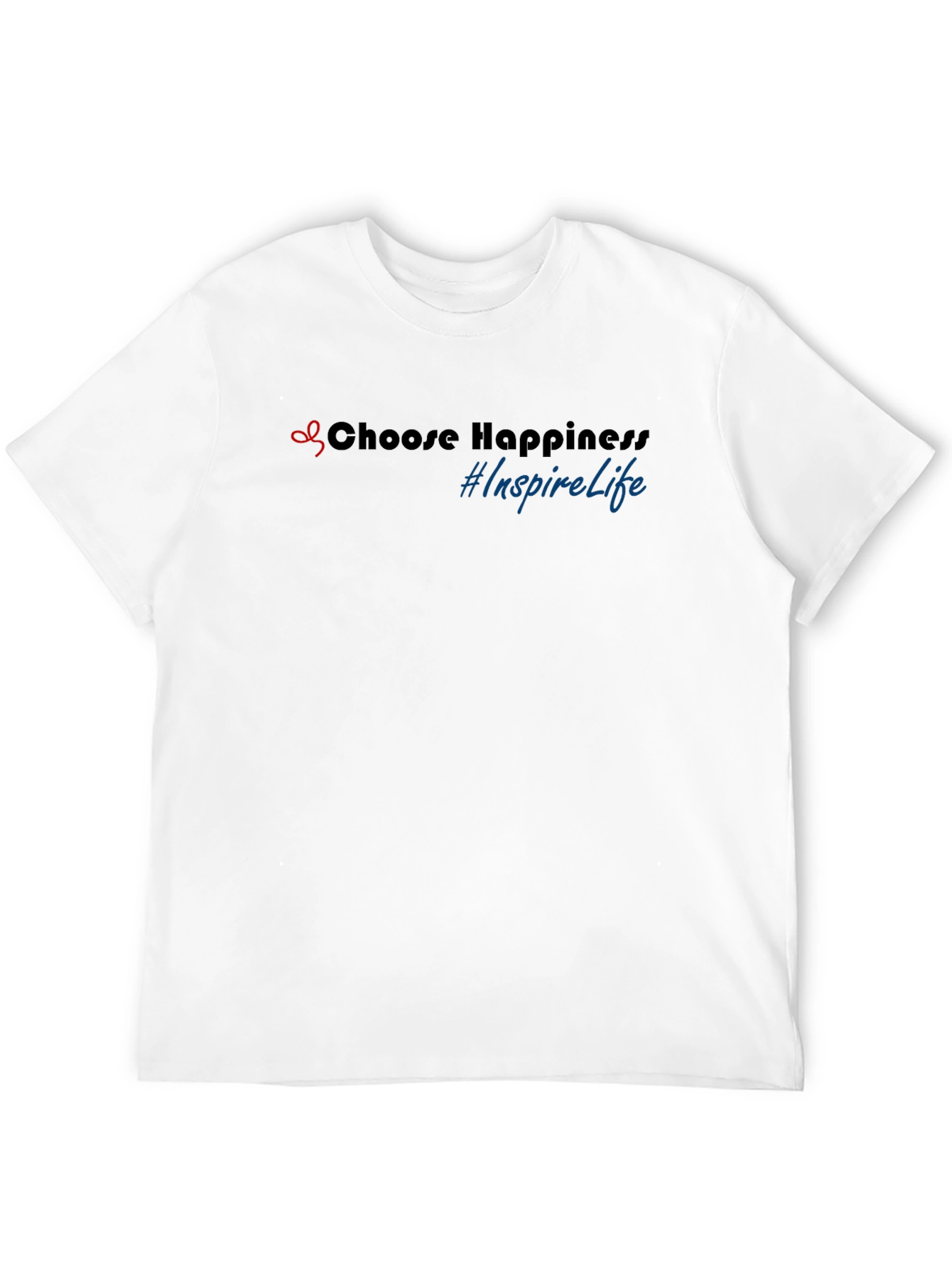 Choose Happiness Black Graphic Tee - Inspire Life Shirt