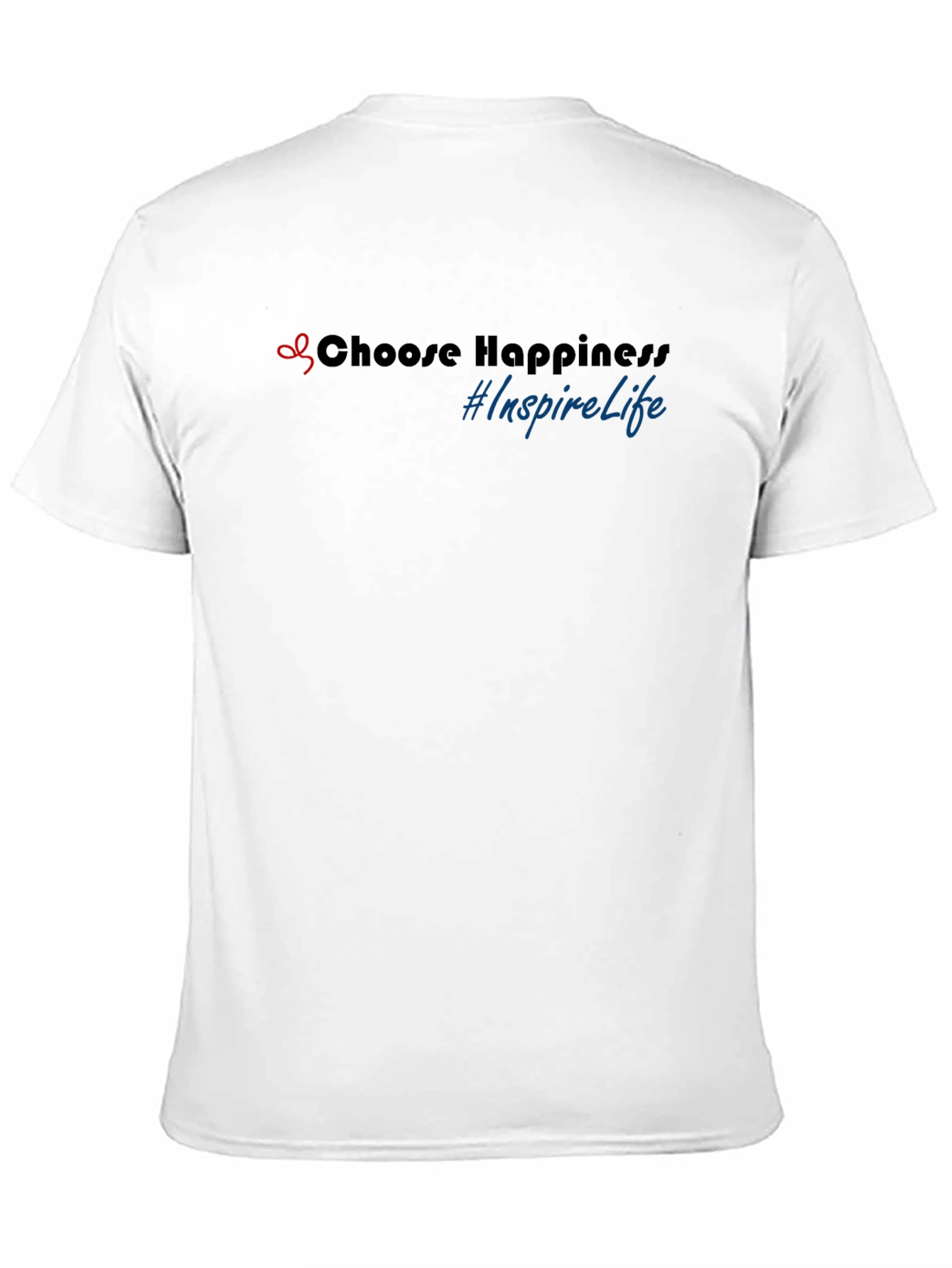 Choose Happiness Black Graphic Tee - Inspire Life Shirt