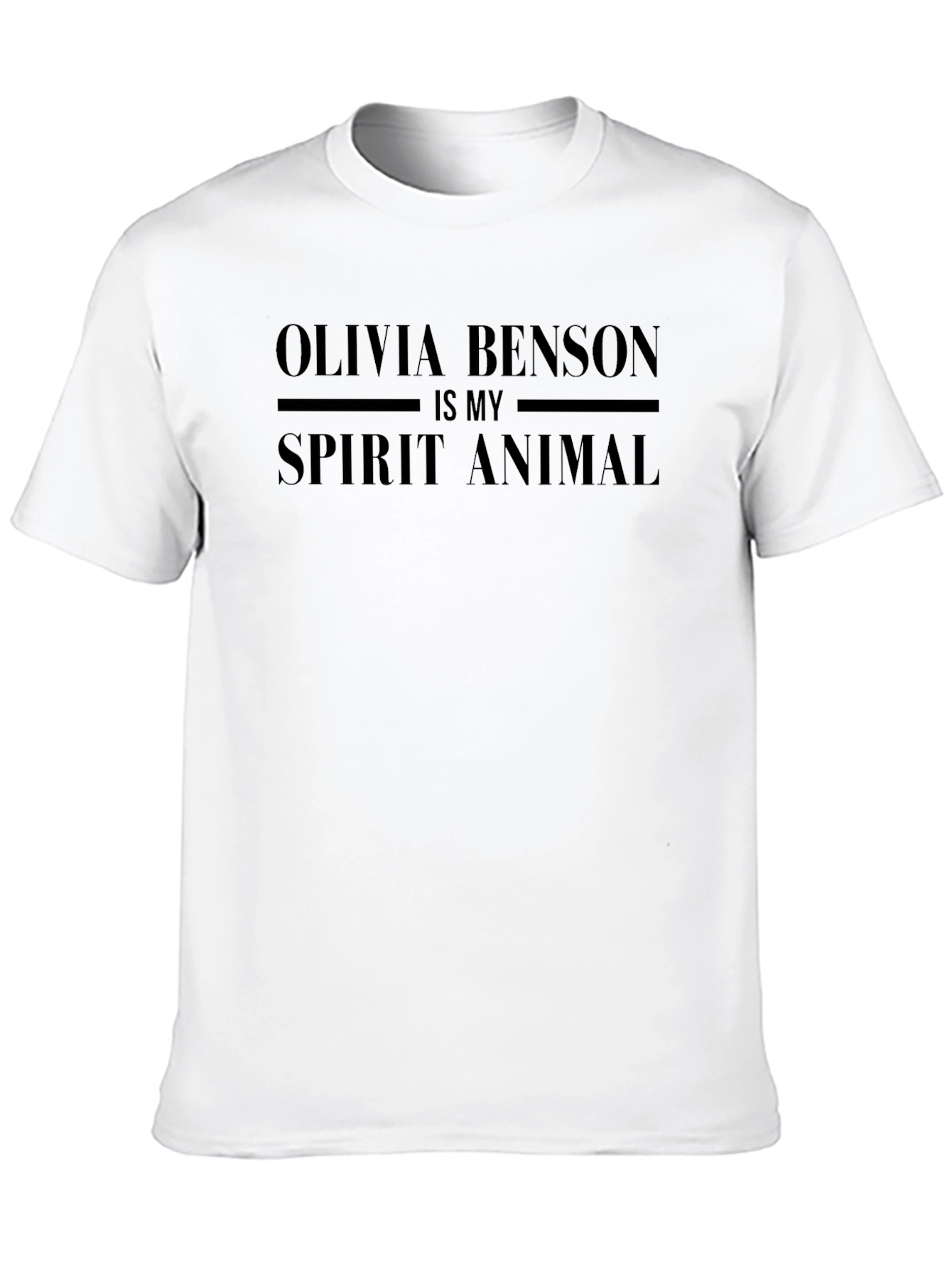 Olivia Benson Is My Spirit Animal Black T-Shirt