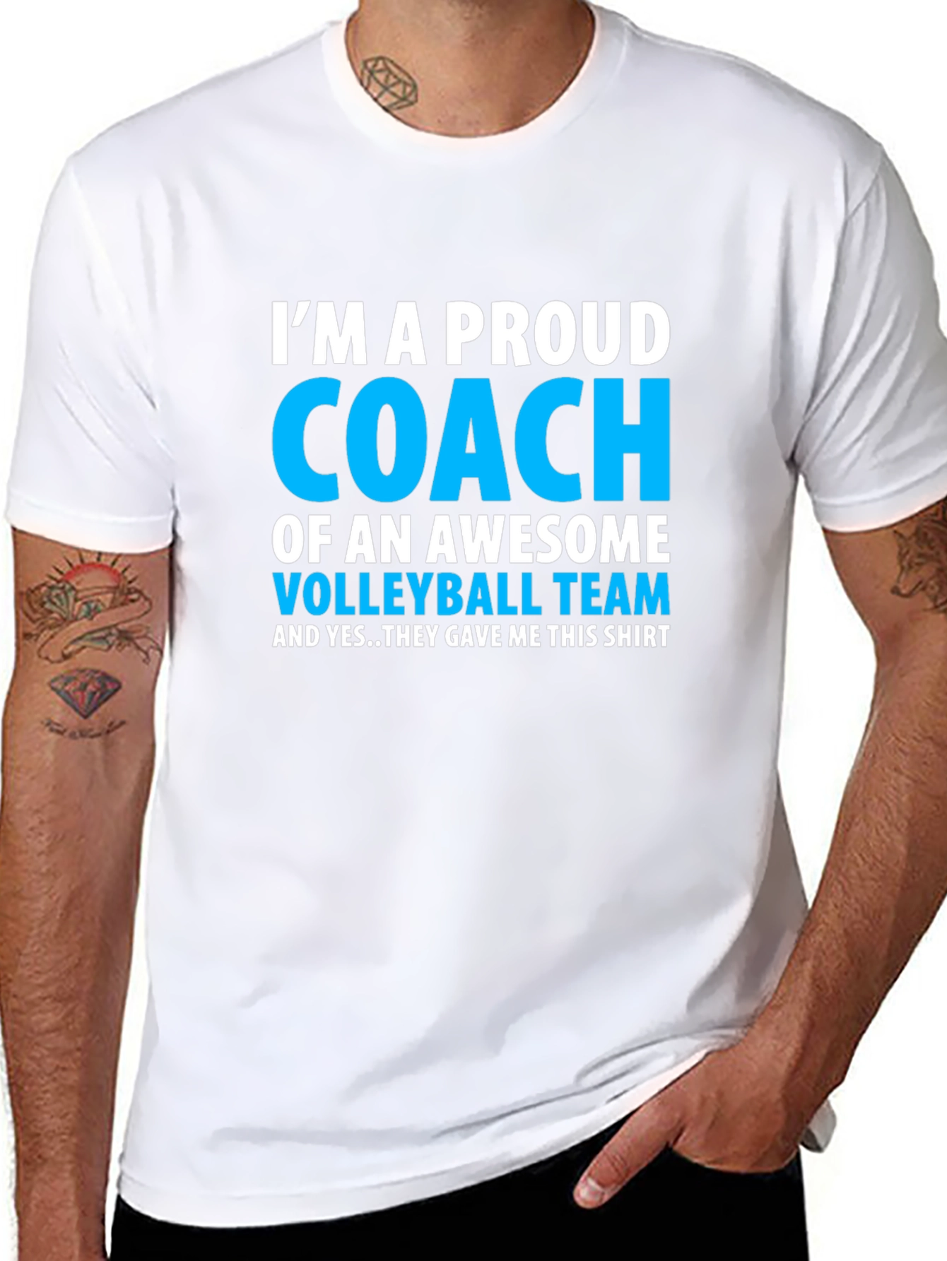 Proud Volleyball Coach Graphic Tee - Awesome Team Gift