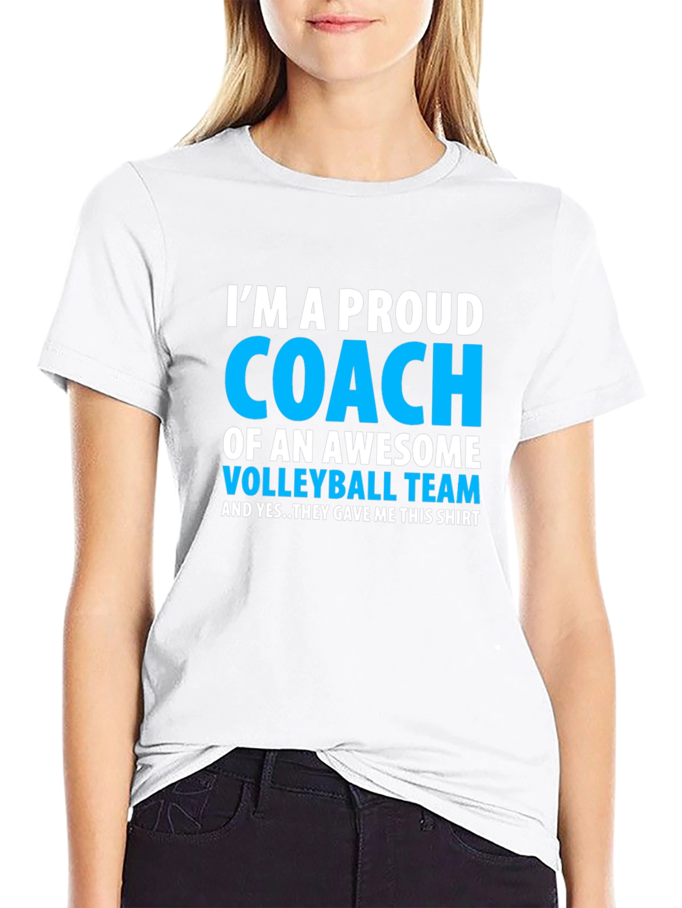 Proud Volleyball Coach Graphic Tee - Awesome Team Gift