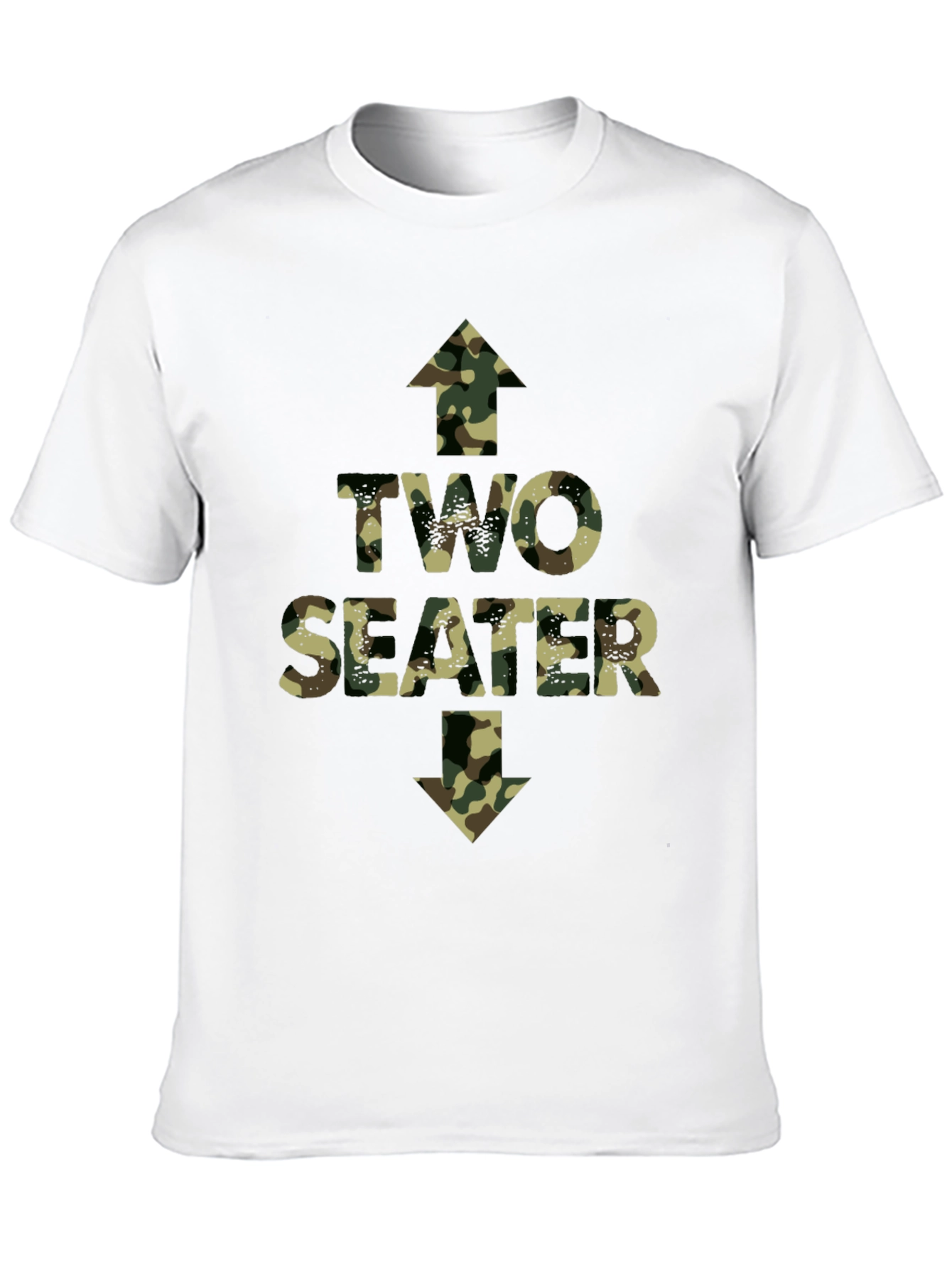 Two Seater Camo Print T-Shirt