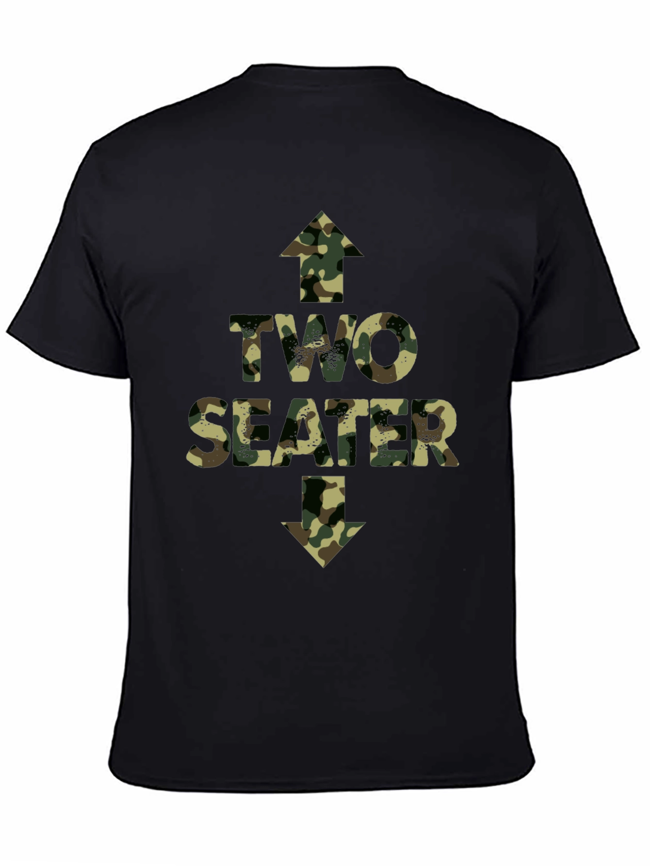 Two Seater Camo Print T-Shirt