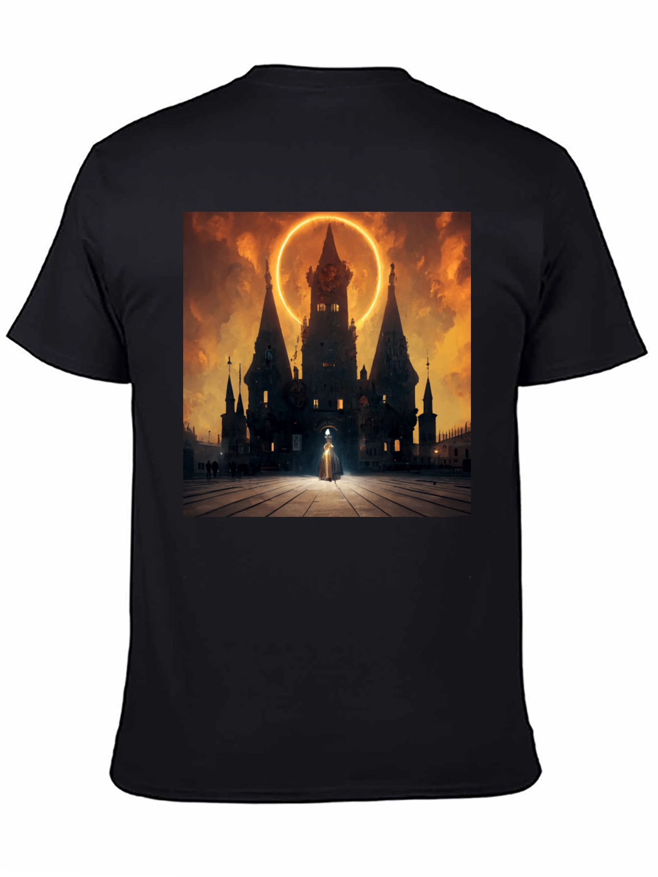 Mystic Castle Black Graphic Tee