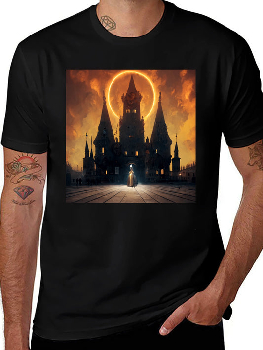 Mystic Castle Black Graphic Tee