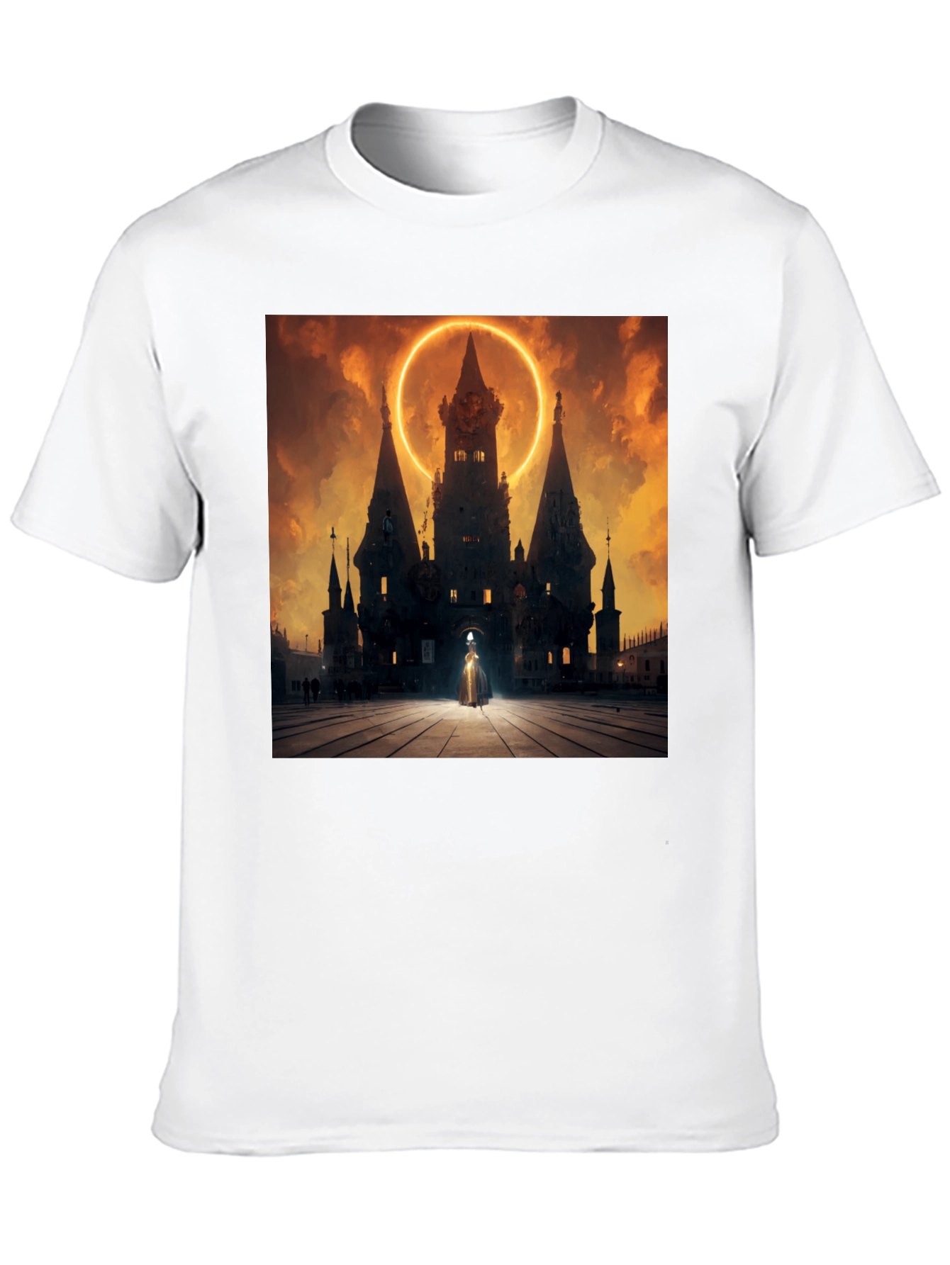 Mystic Castle Black Graphic Tee