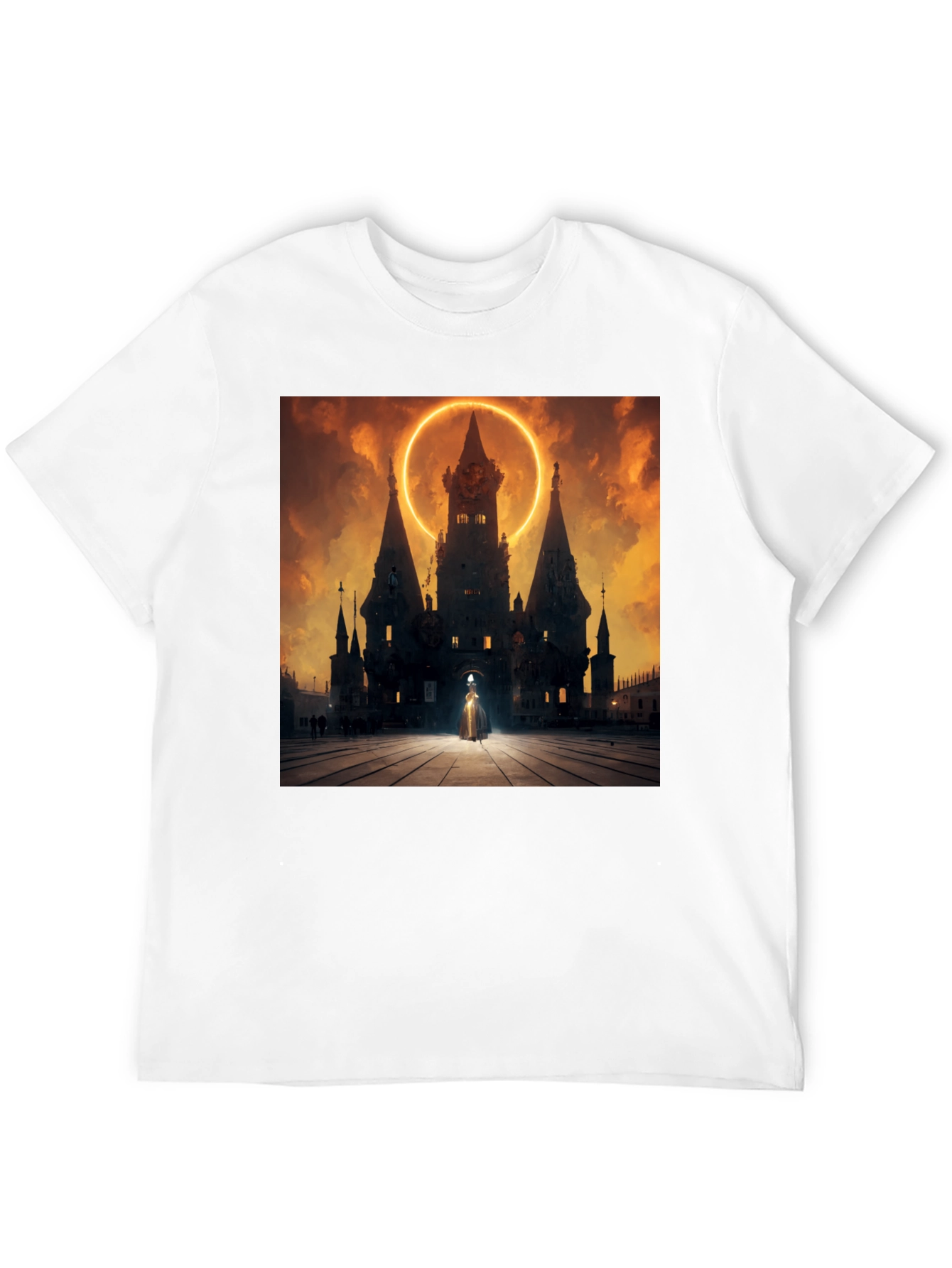 Mystic Castle Black Graphic Tee