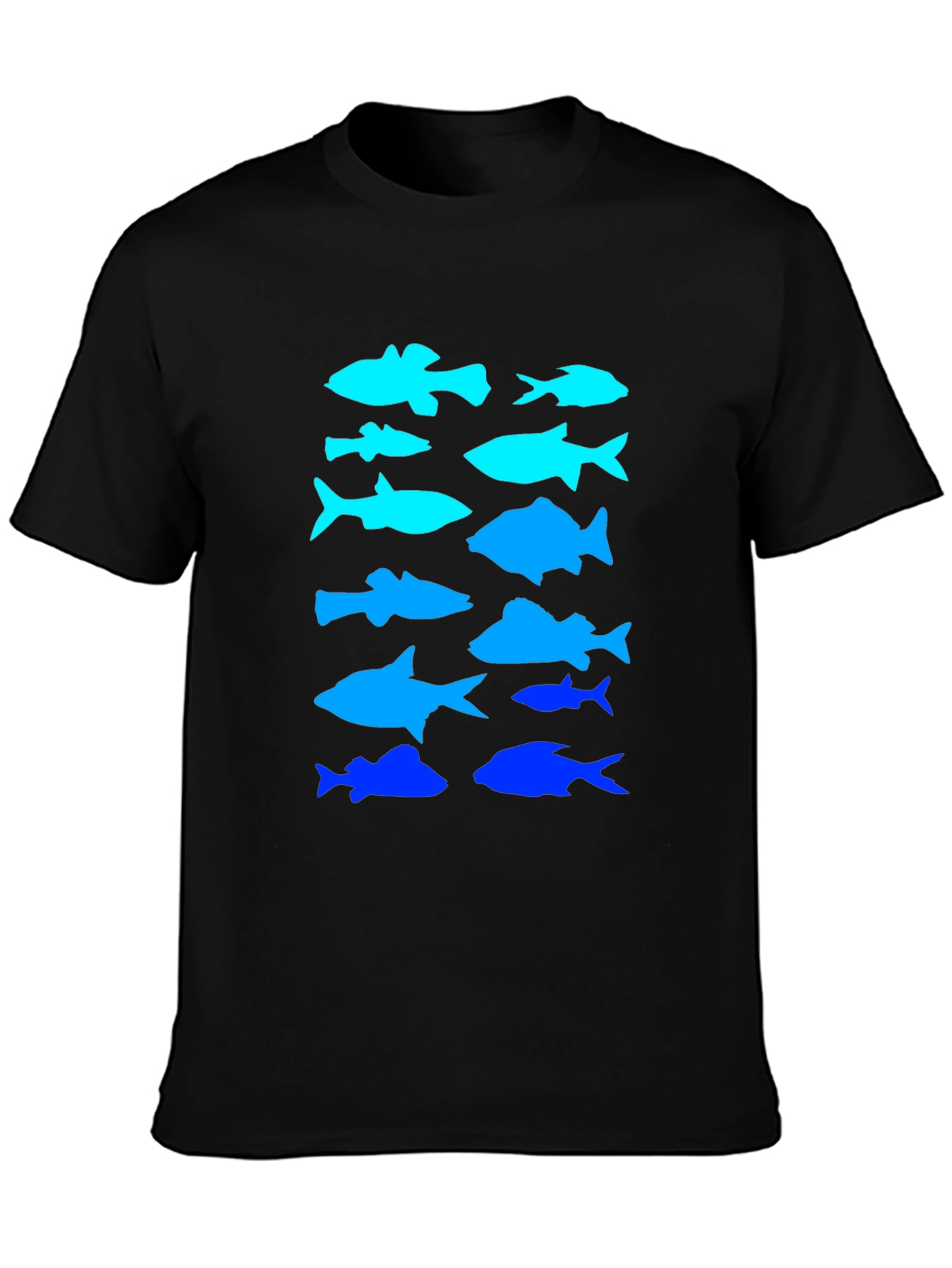 Blue Fish T-Shirt - Unique Aquatic Design