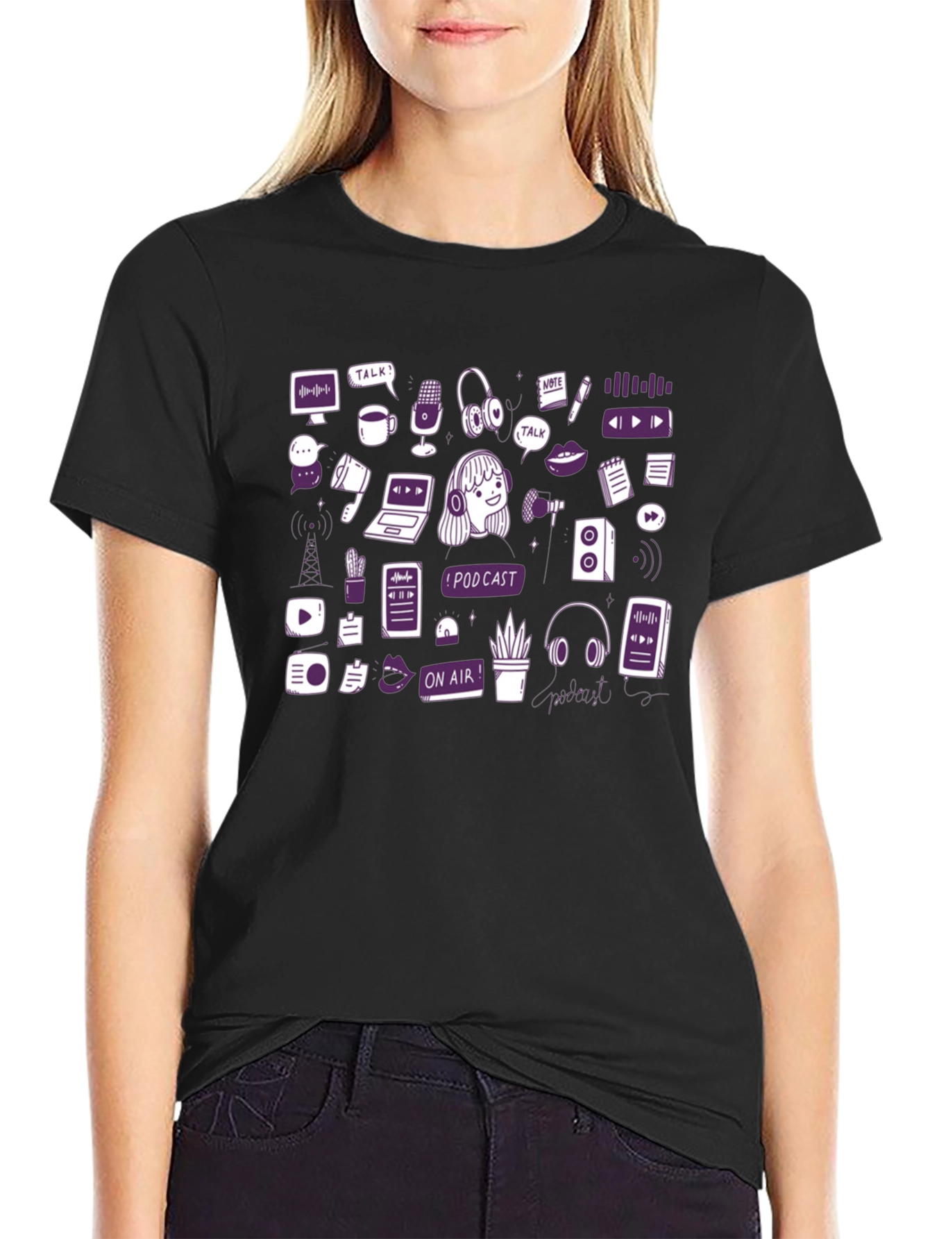 Podcast Lover Graphic T-Shirt