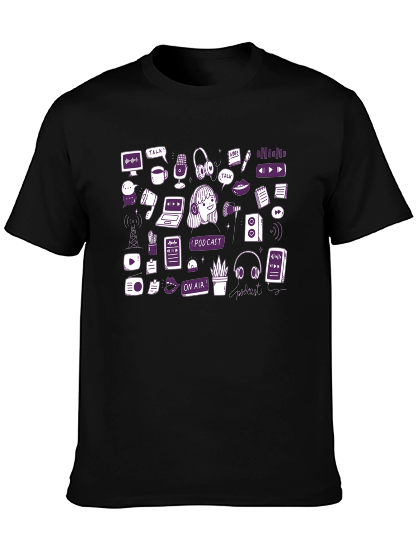 Podcast Lover Graphic T-Shirt