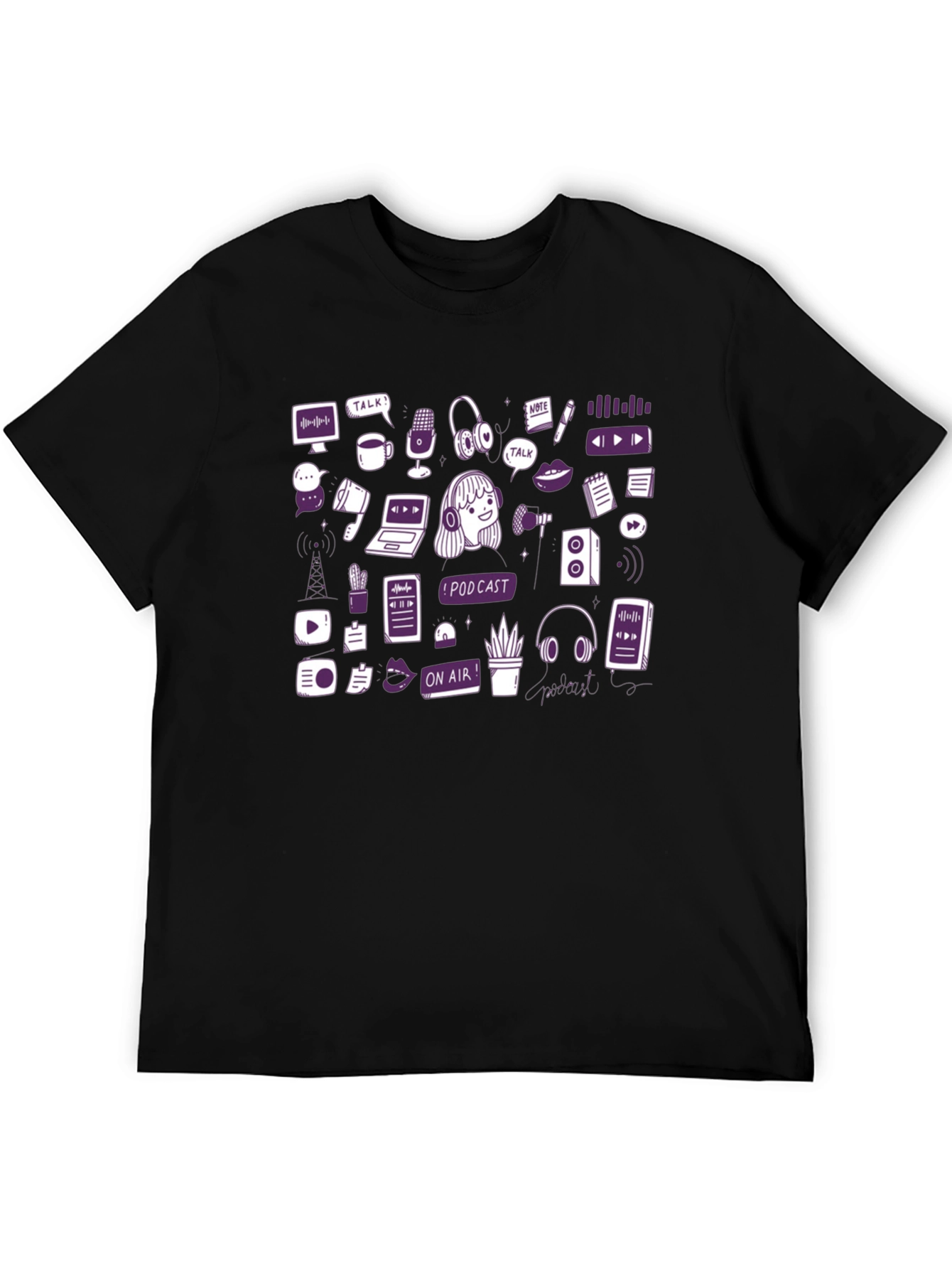 Podcast Lover Graphic T-Shirt