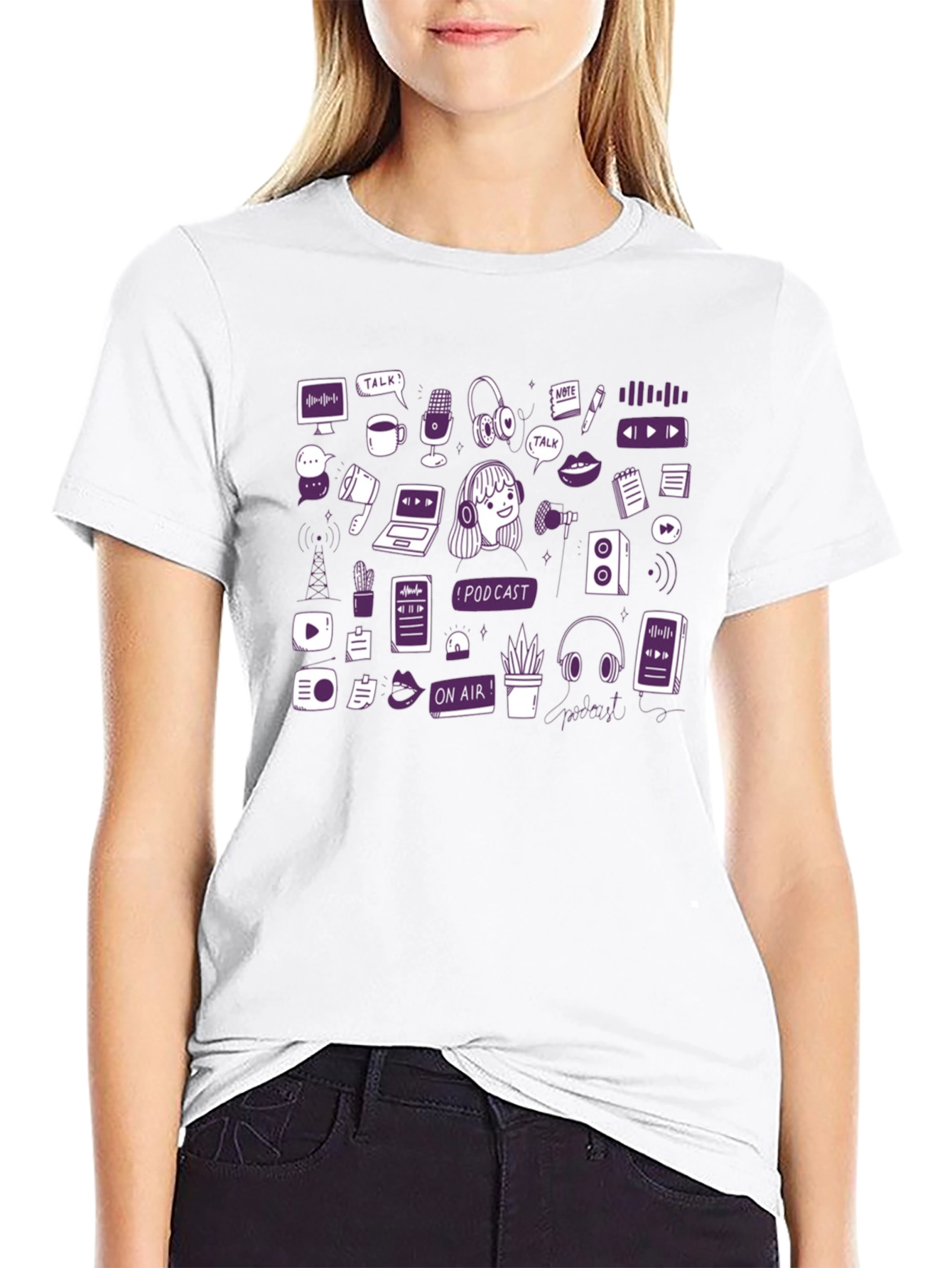 Podcast Lover Graphic T-Shirt