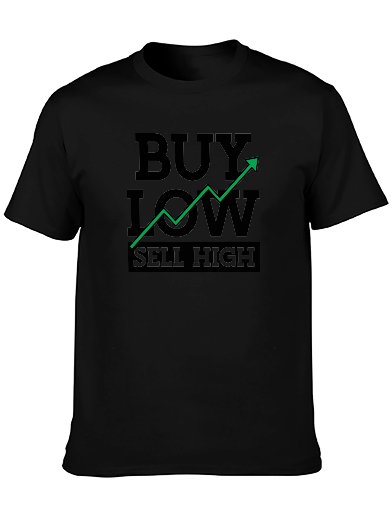 Buy Low Sell High Graphic Tee - Black