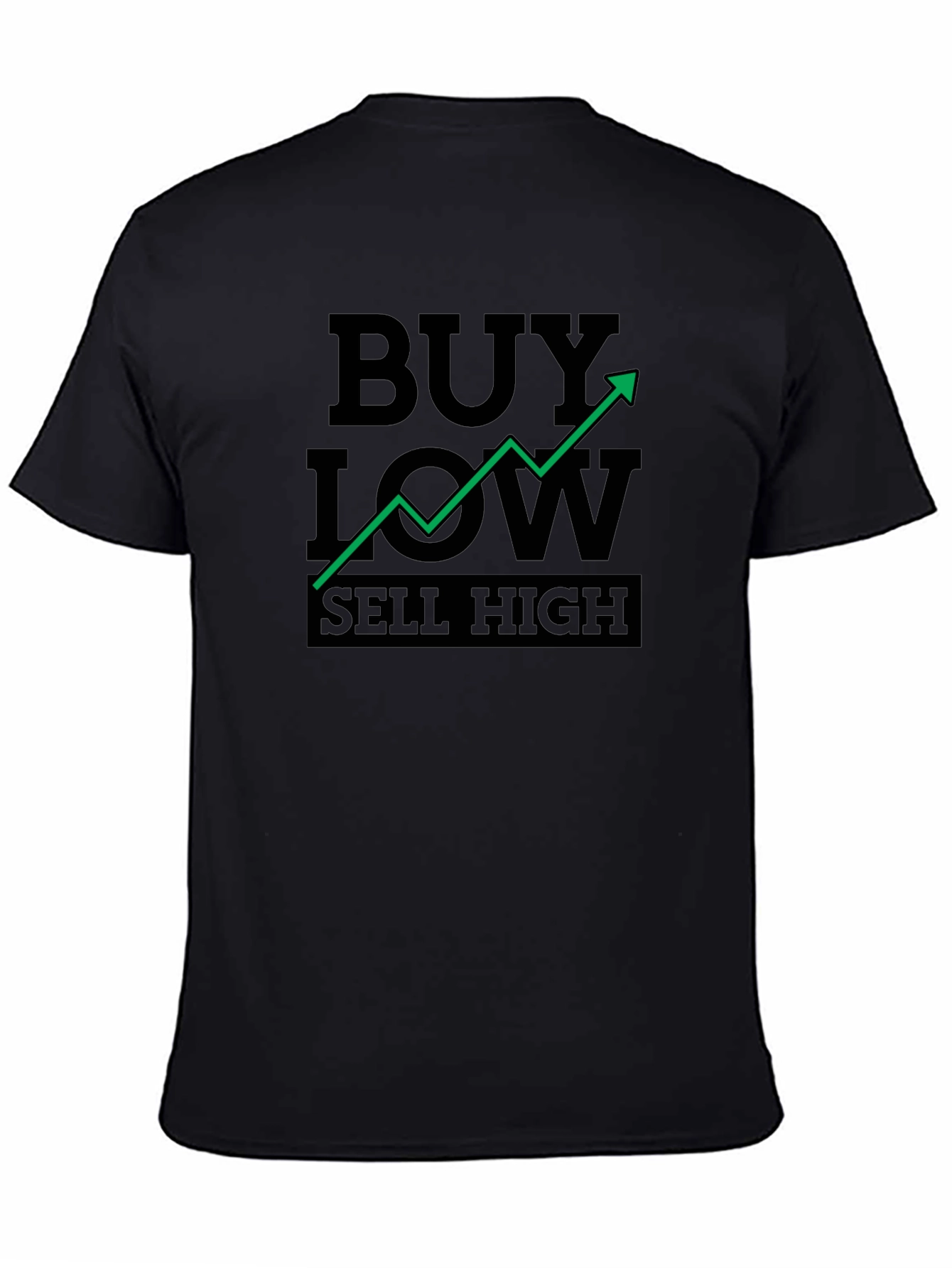 Buy Low Sell High Graphic Tee - Black