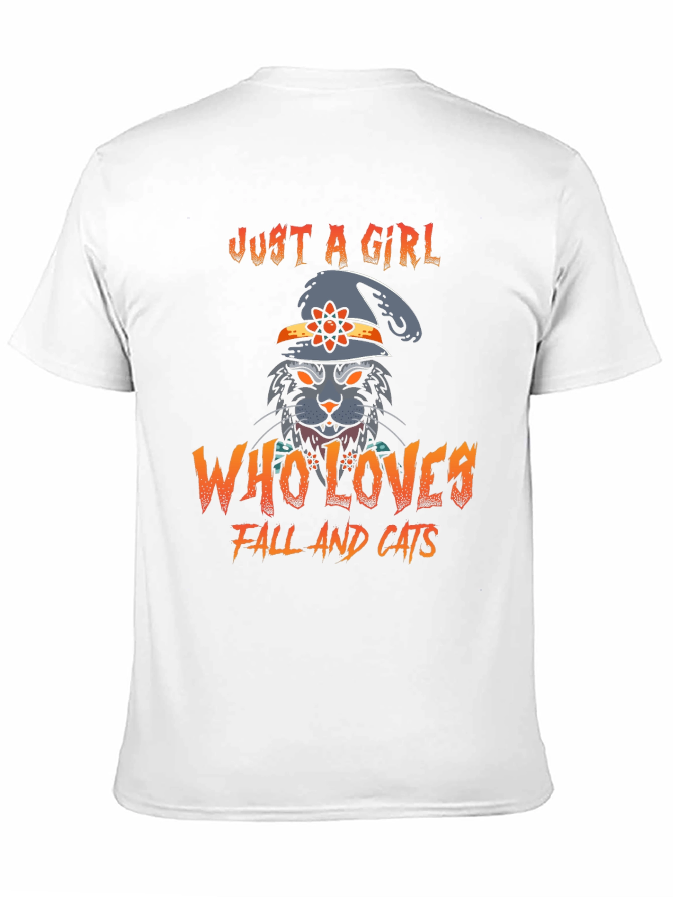 Just a Girl Who Loves Fall and Cats T-Shirt