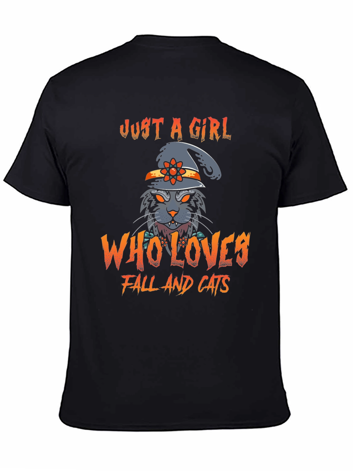 Just a Girl Who Loves Fall and Cats T-Shirt
