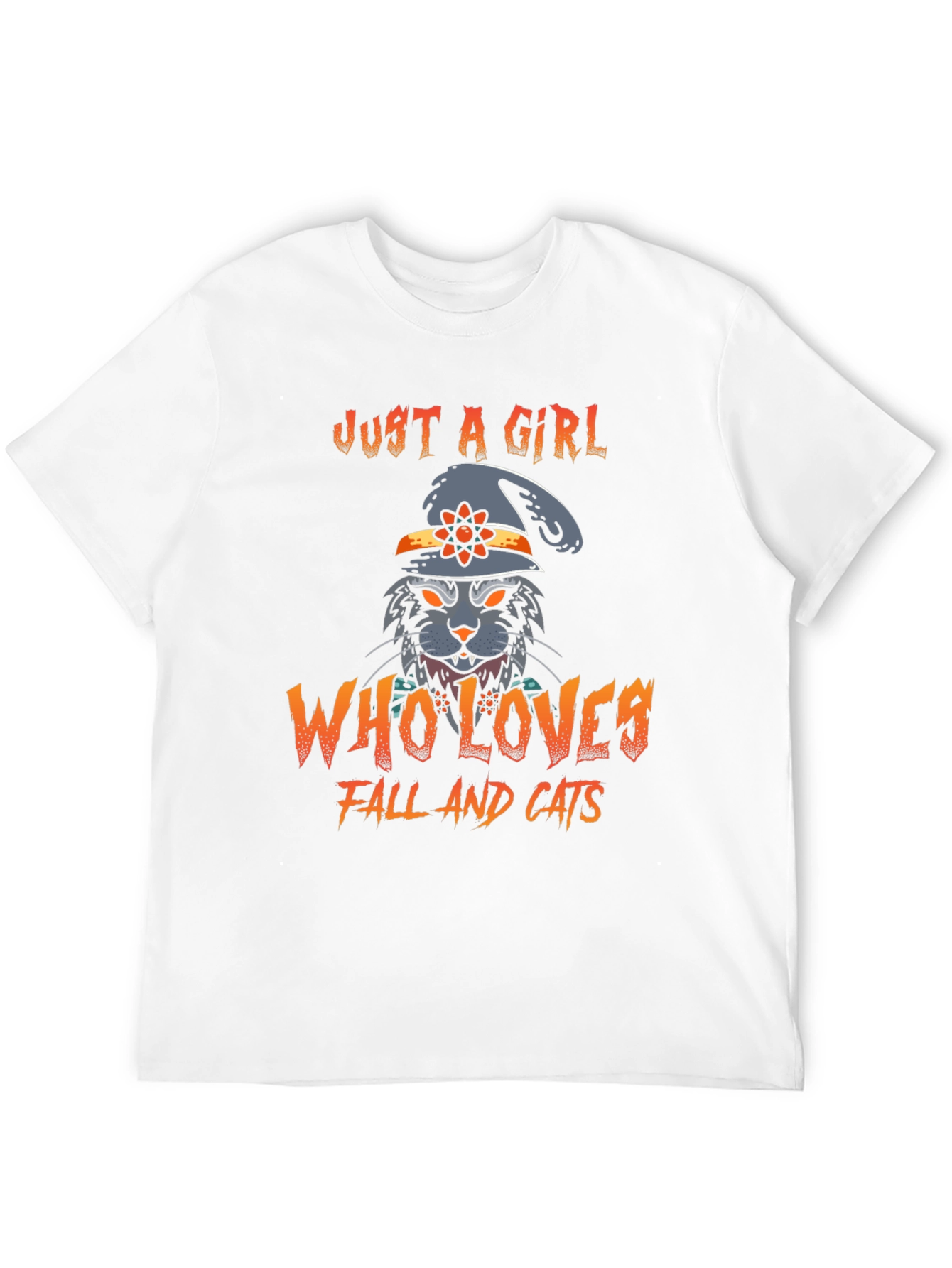 Just a Girl Who Loves Fall and Cats T-Shirt