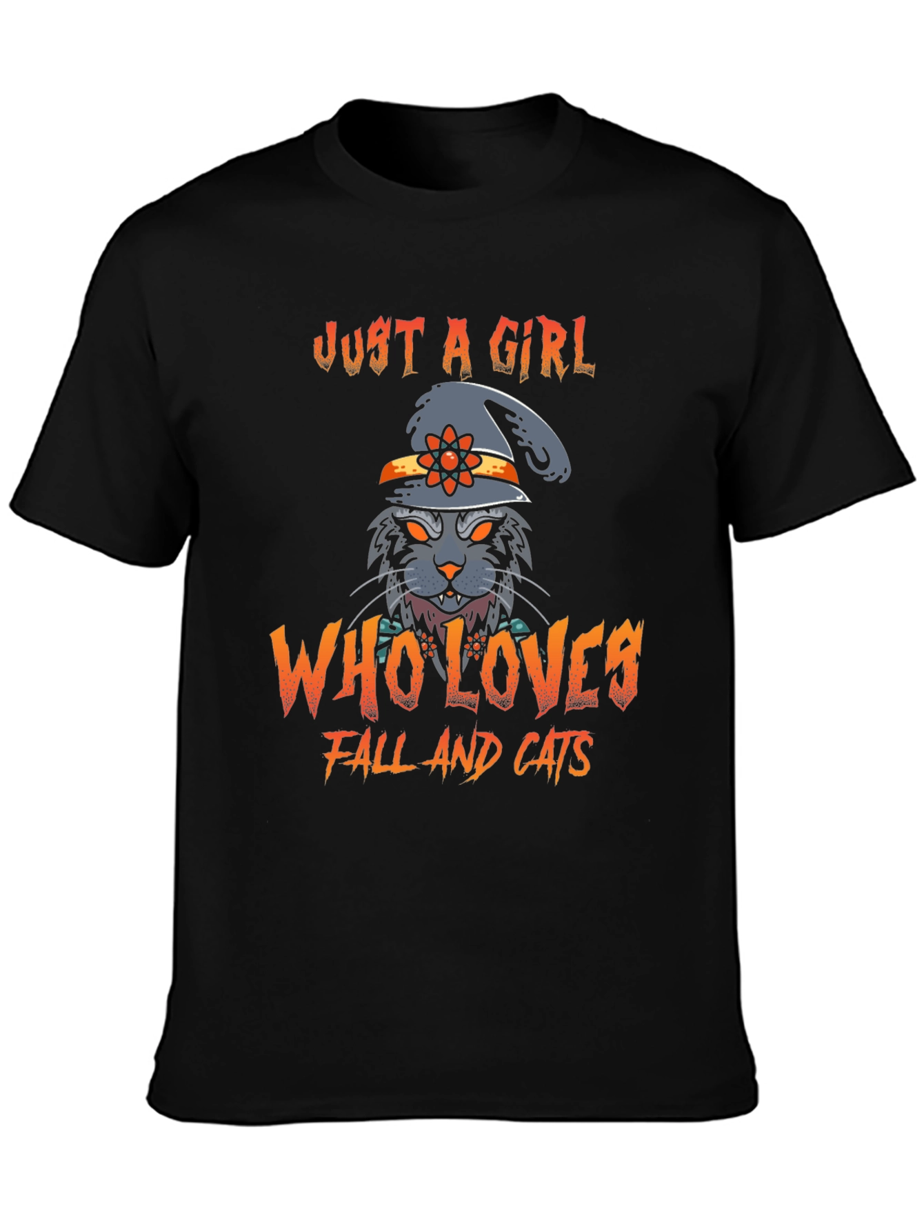 Just a Girl Who Loves Fall and Cats T-Shirt