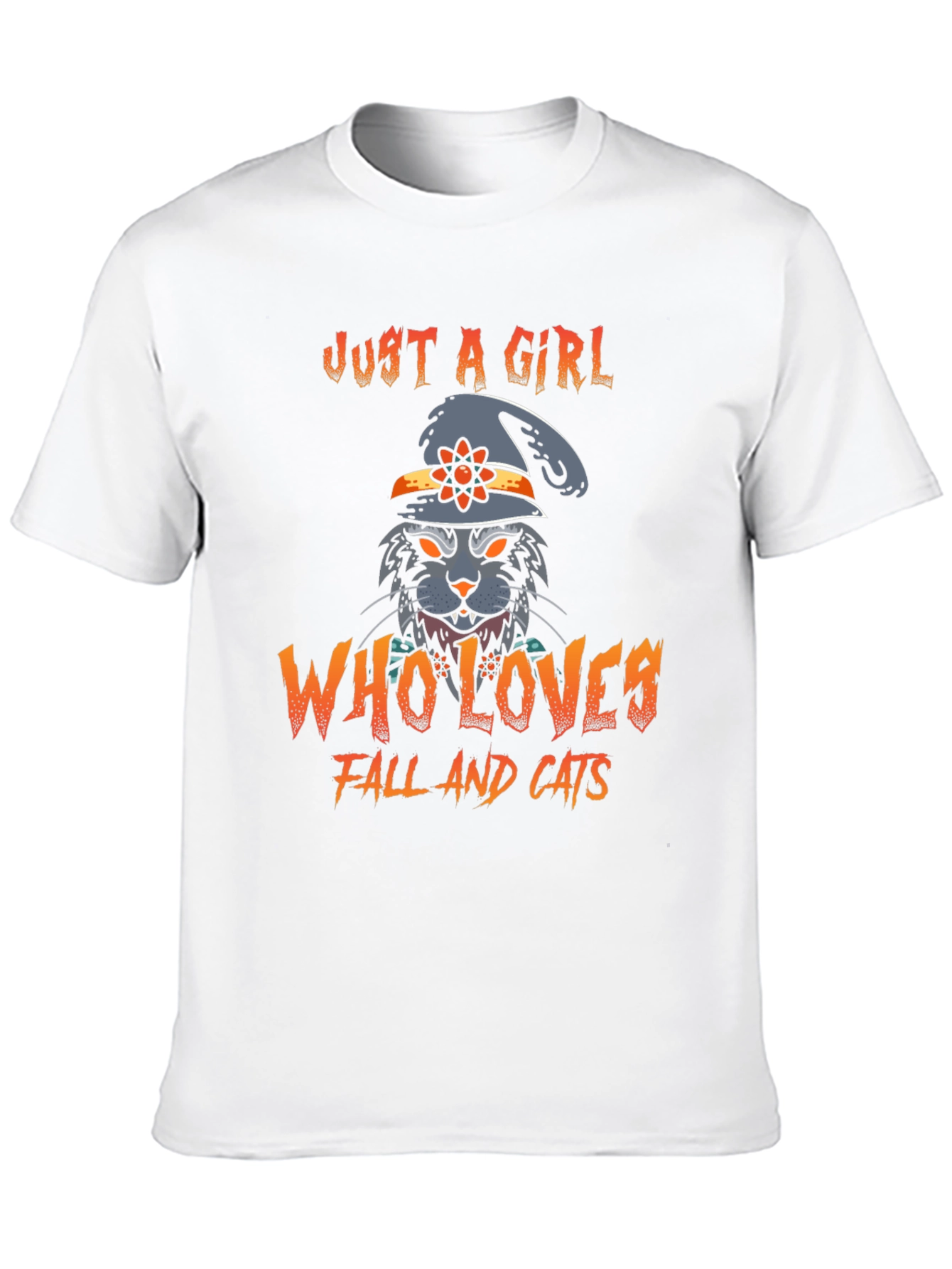 Just a Girl Who Loves Fall and Cats T-Shirt