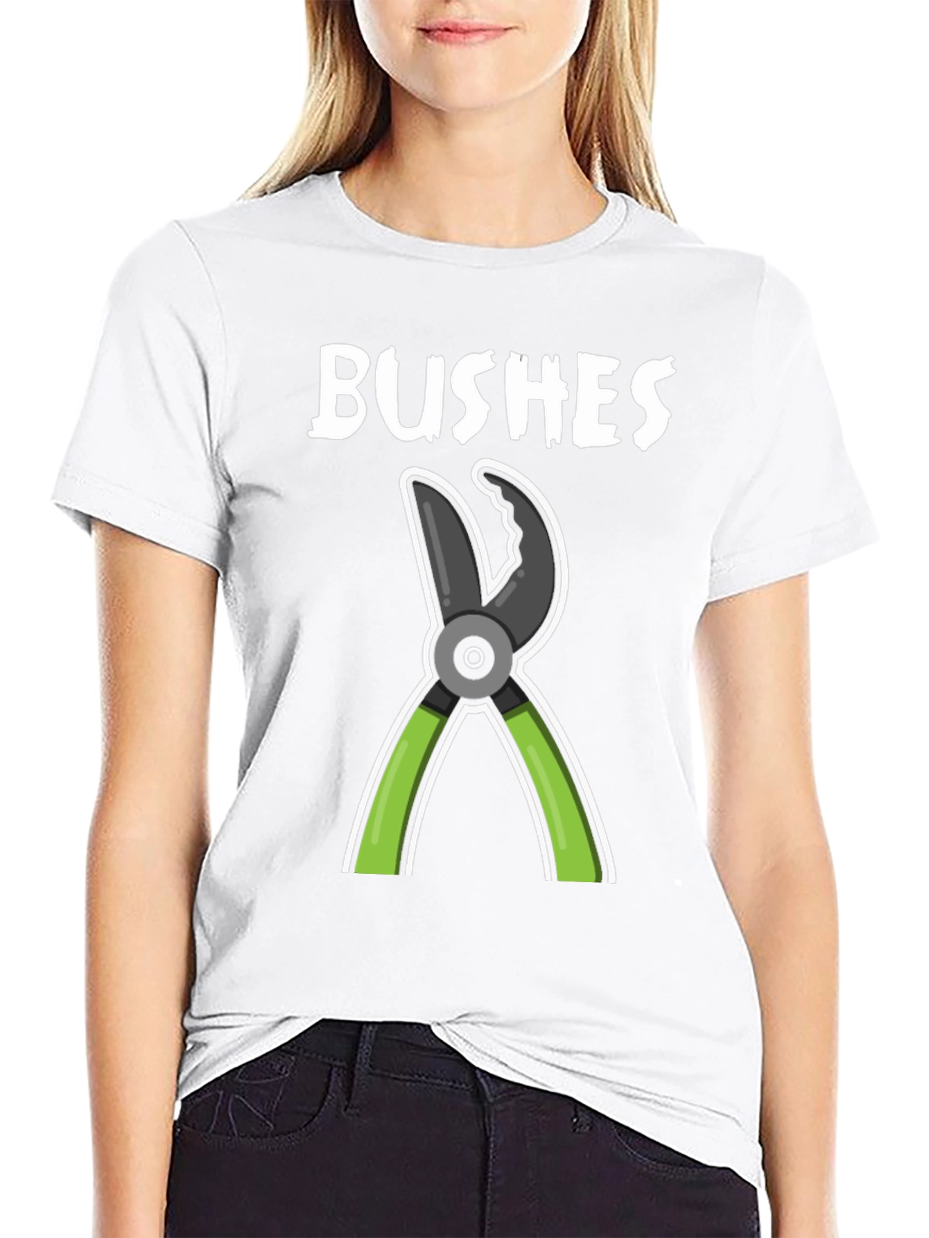 BUSHES Gardening Humor T-Shirt - Black