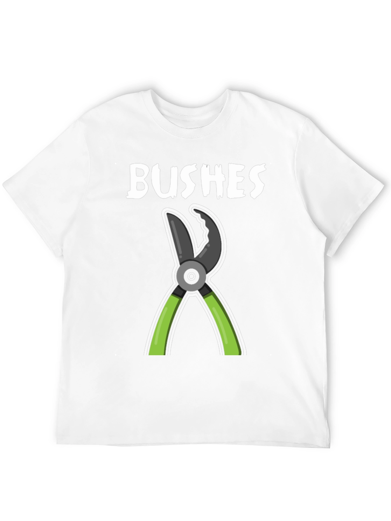 BUSHES Gardening Humor T-Shirt - Black