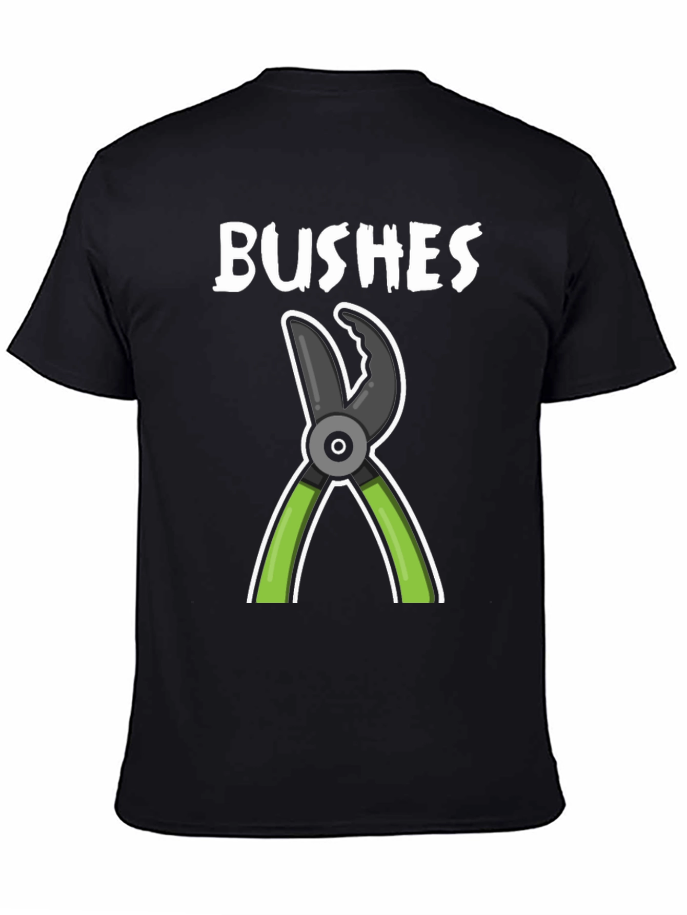 BUSHES Gardening Humor T-Shirt - Black