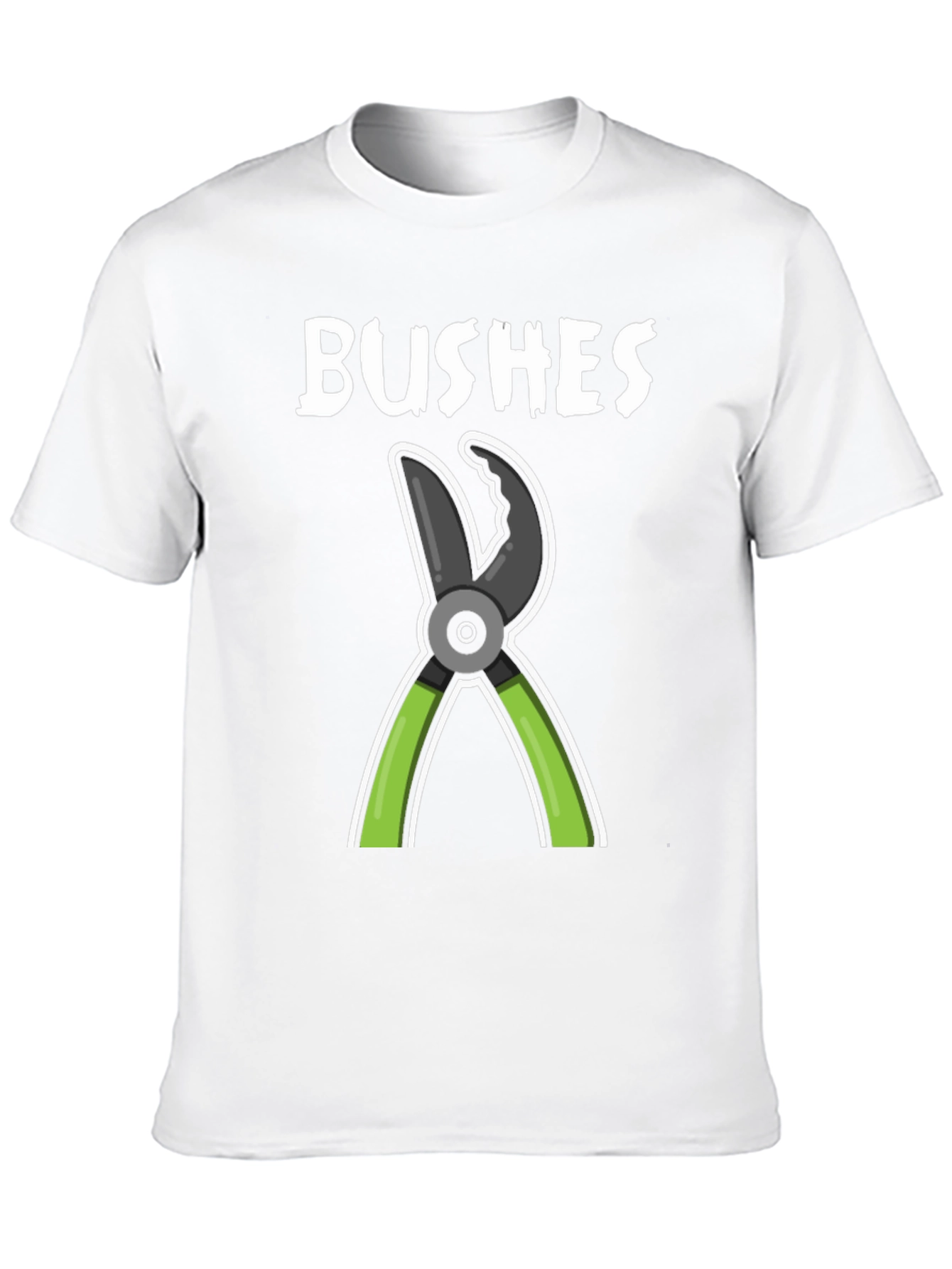 BUSHES Gardening Humor T-Shirt - Black