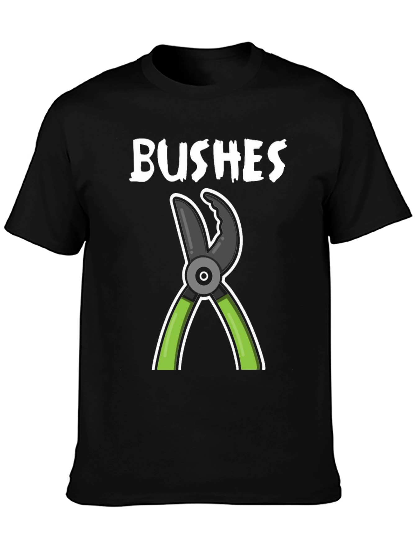 BUSHES Gardening Humor T-Shirt - Black