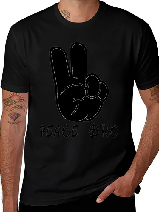 Peace Bro Black T-Shirt