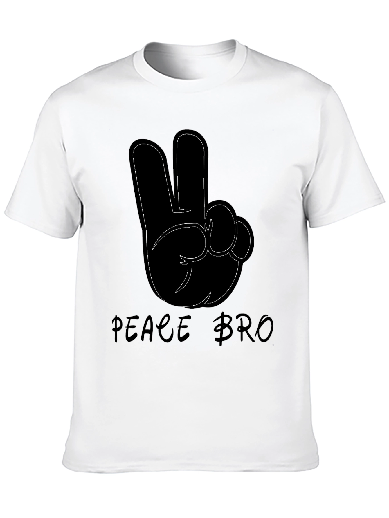 Peace Bro Black T-Shirt