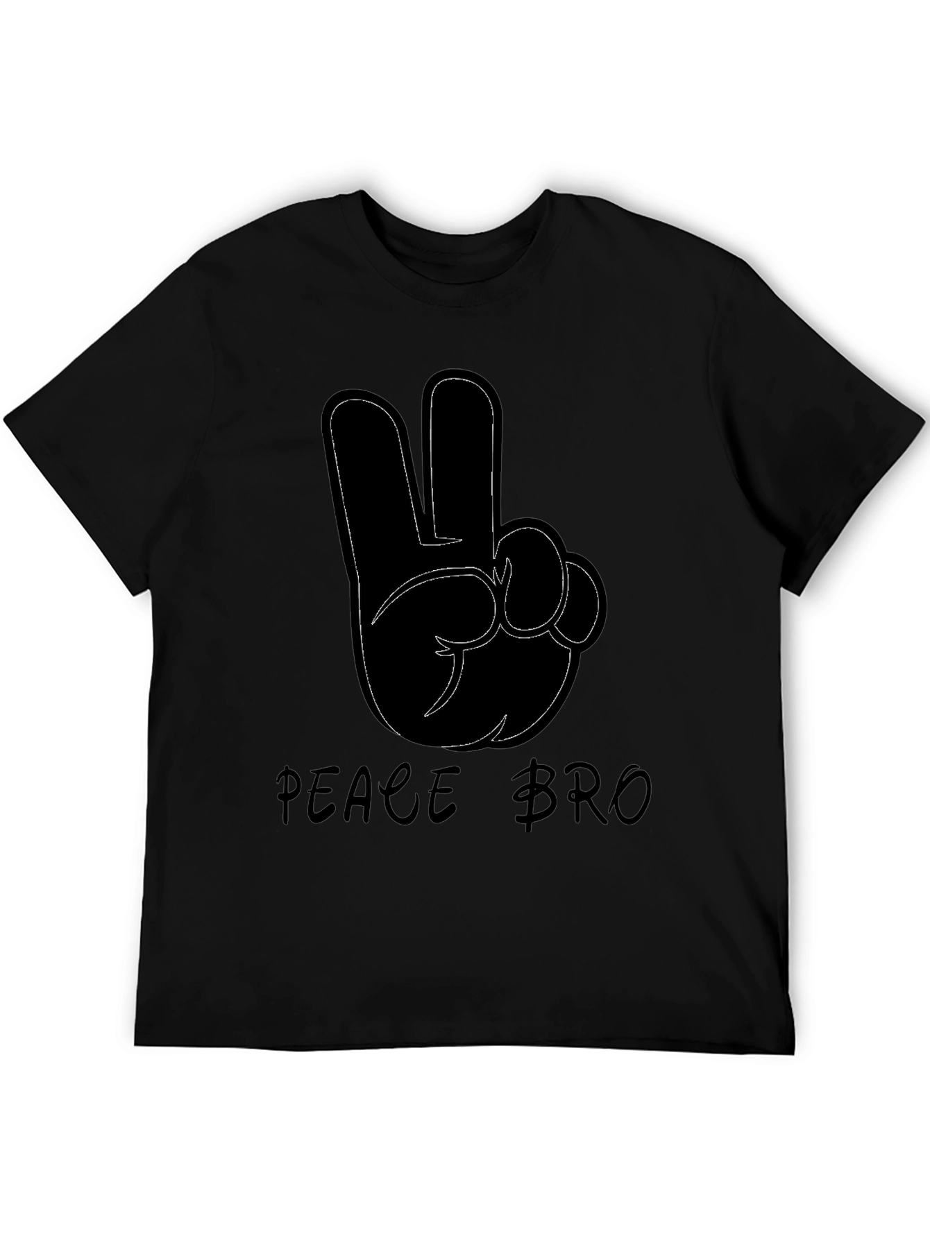 Peace Bro Black T-Shirt