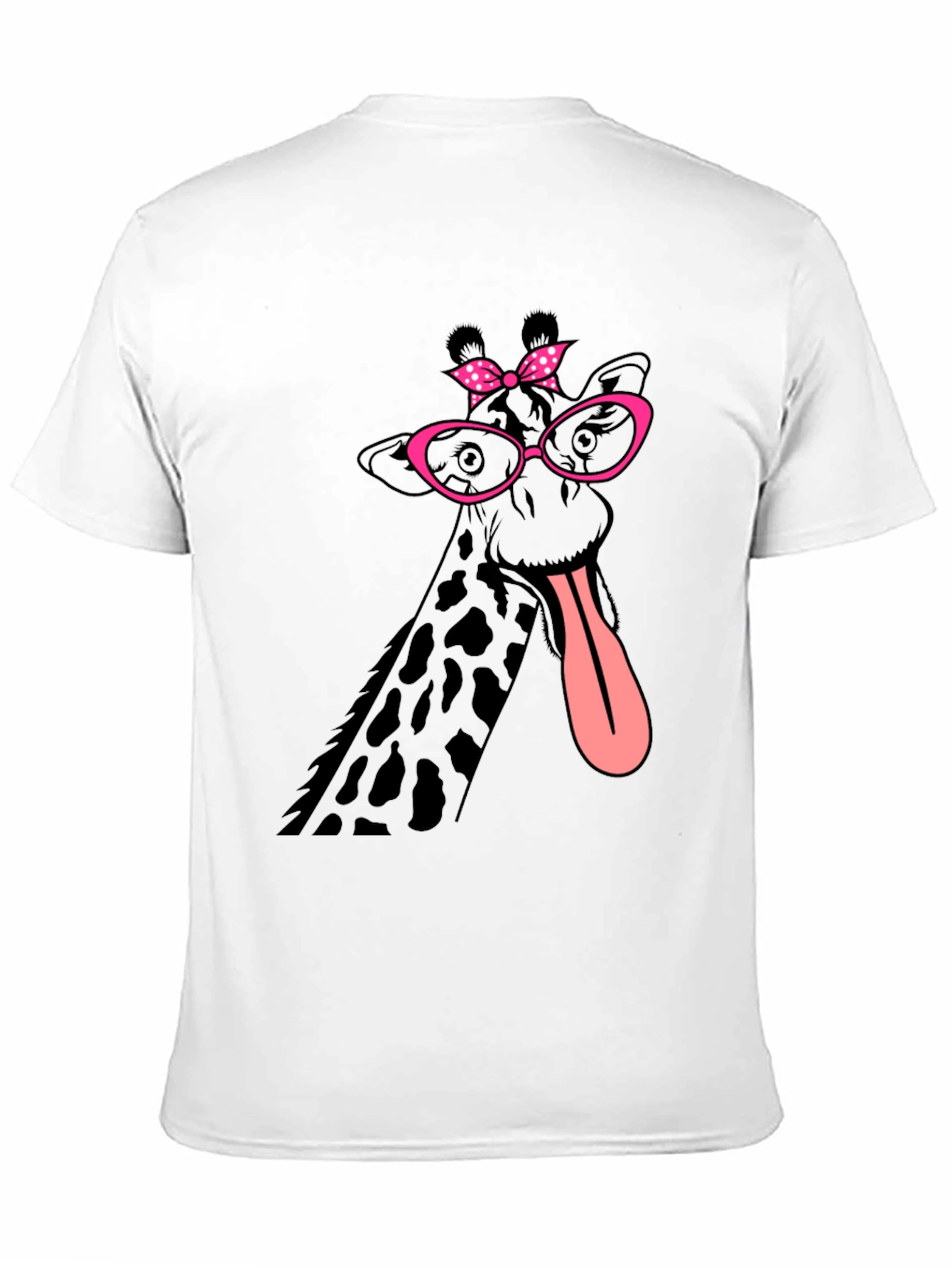 Giraffe with Glasses Graphic T-Shirt