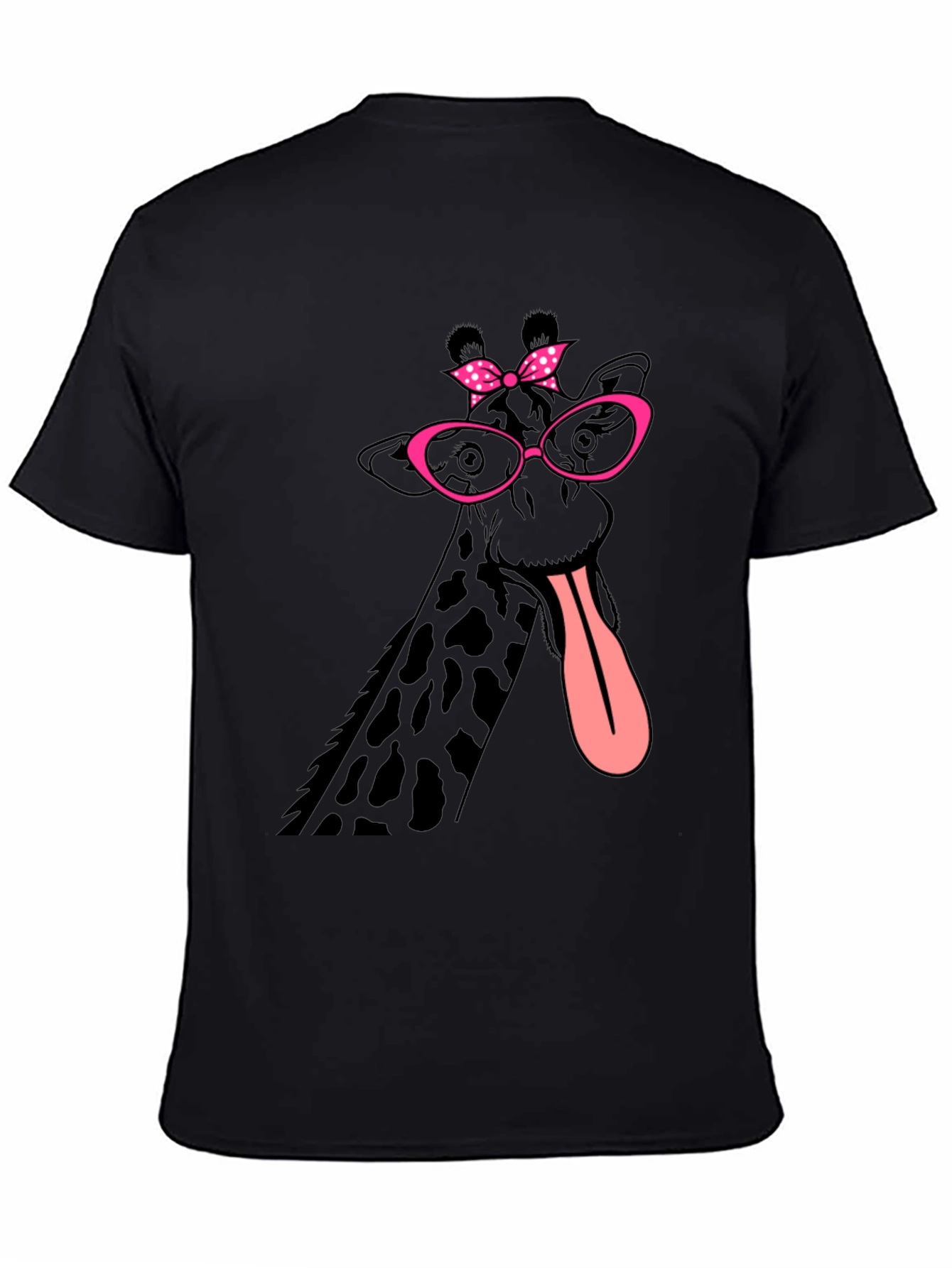 Giraffe with Glasses Graphic T-Shirt
