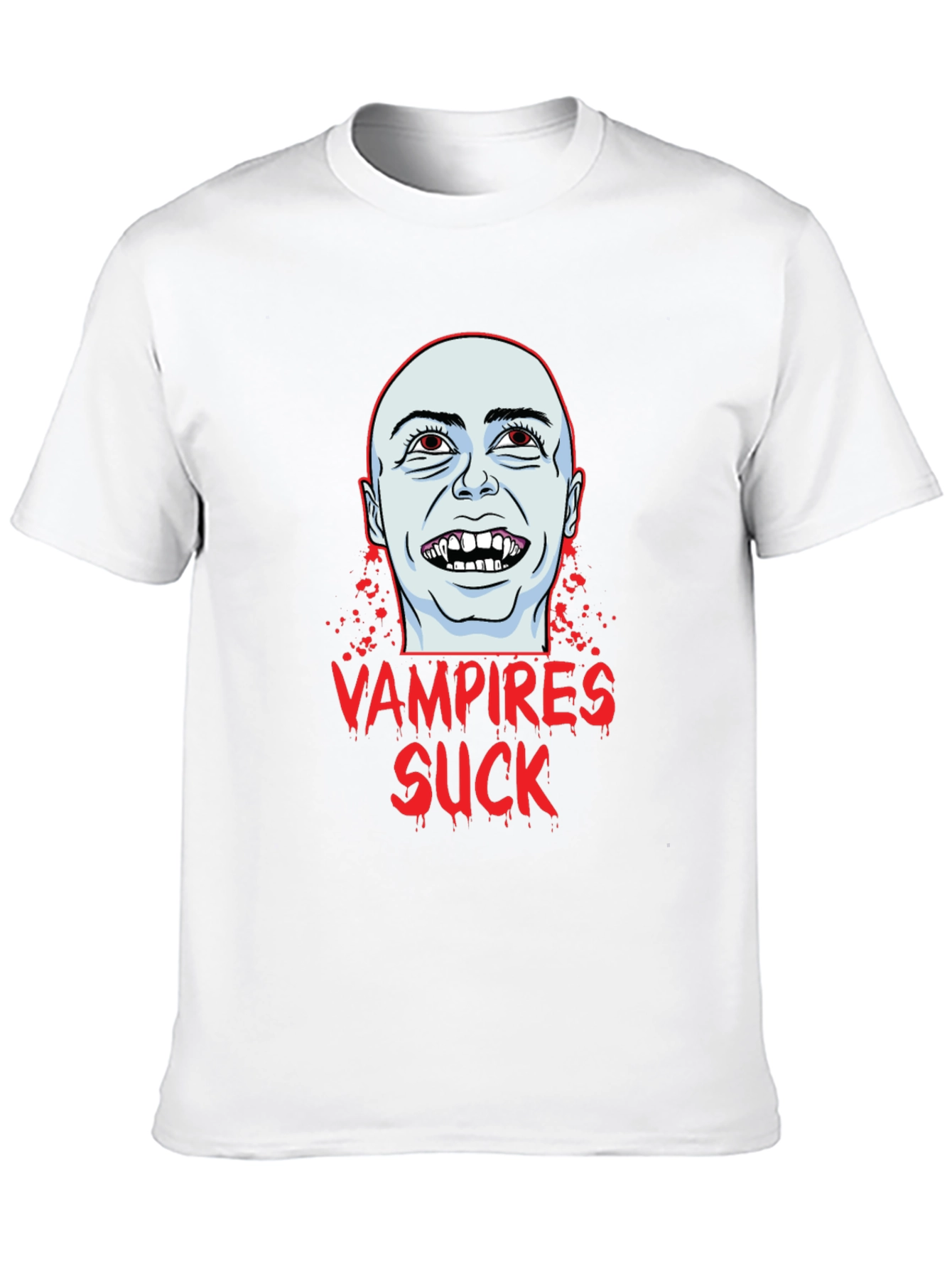 Vampires Suck Graphic T-Shirt - Black Cotton Tee