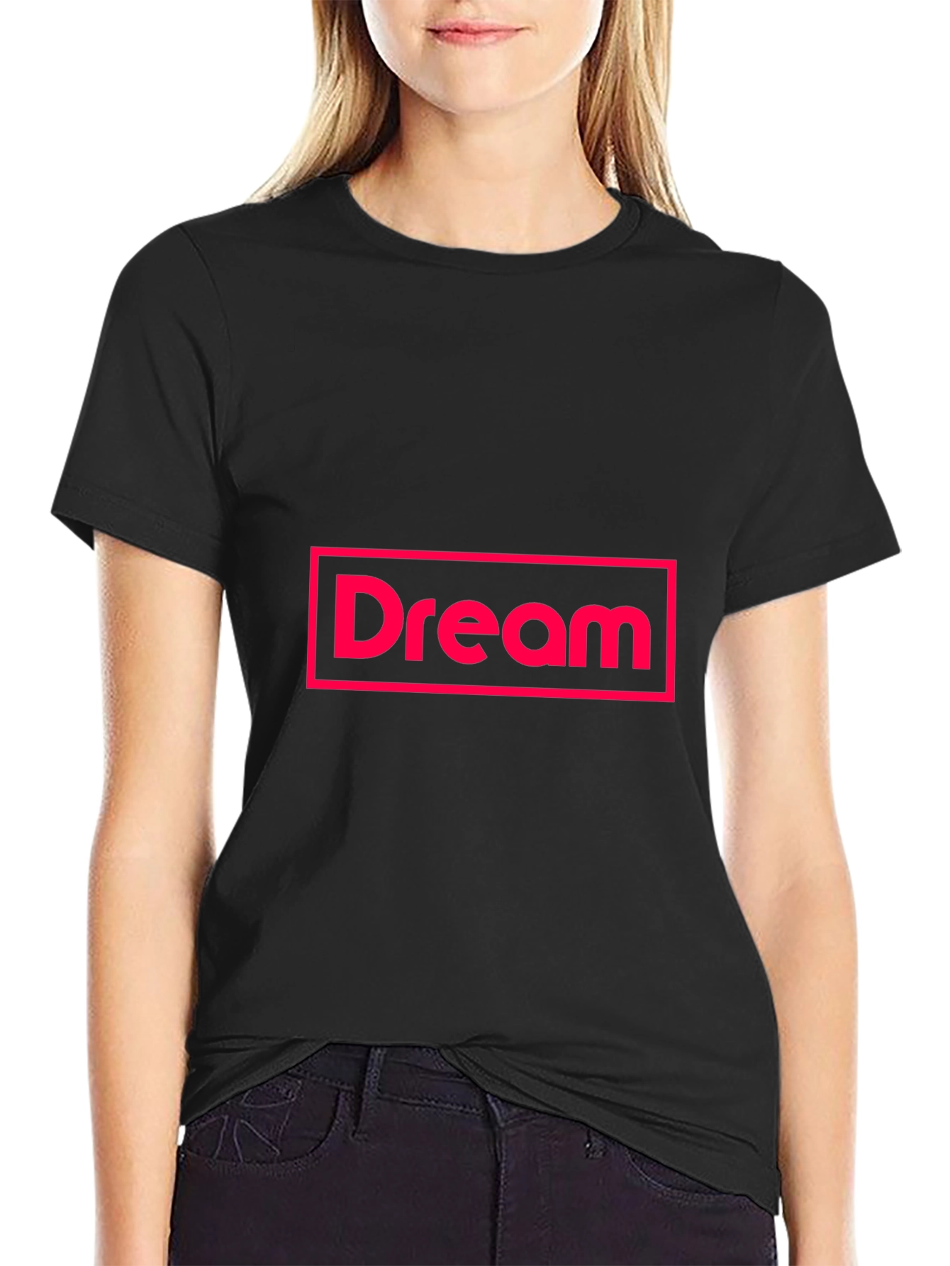 Dream Logo T-Shirt - Black Cotton Blend