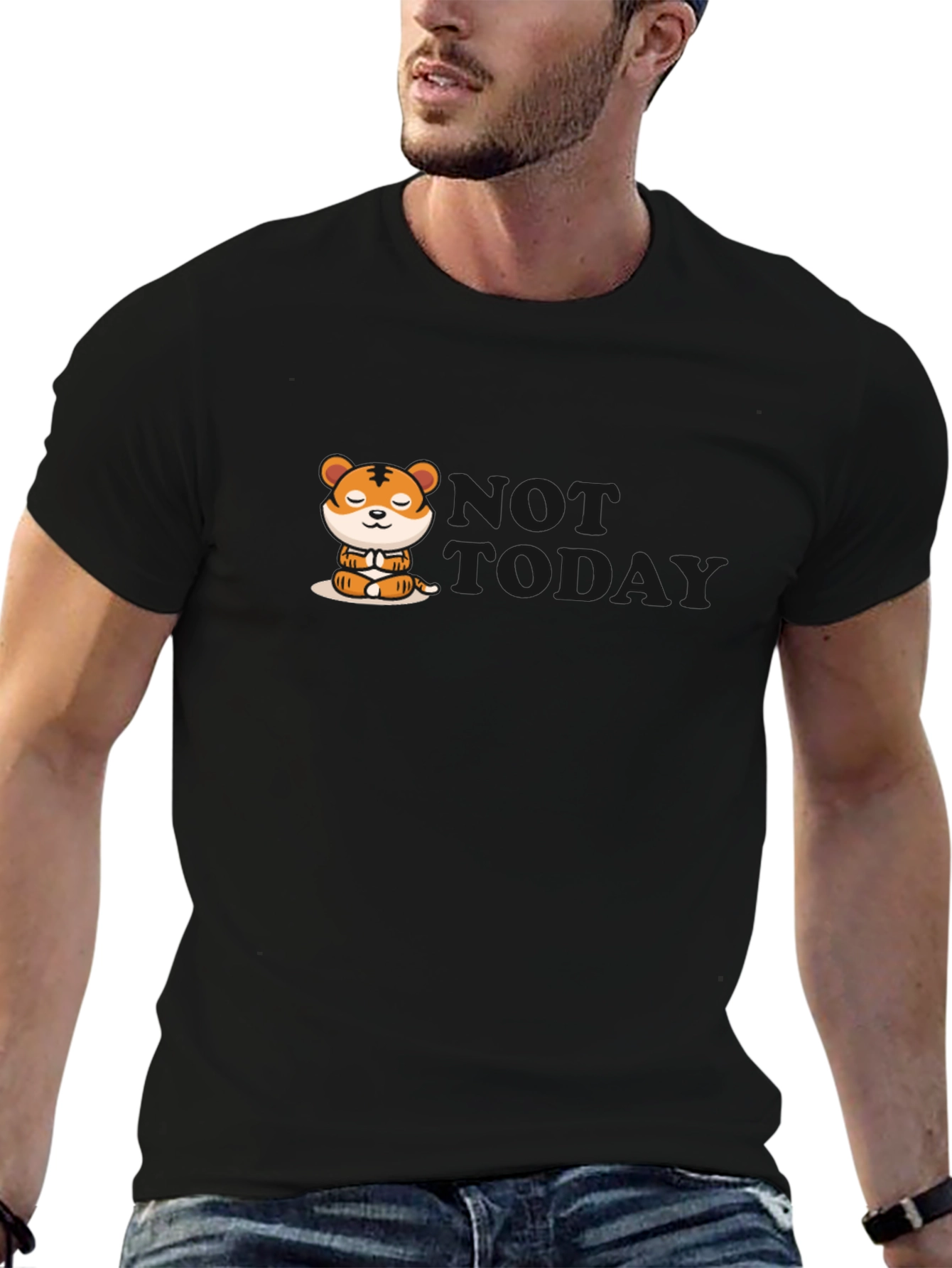 Zen Tiger Graphic Tee - Relaxed Vibe