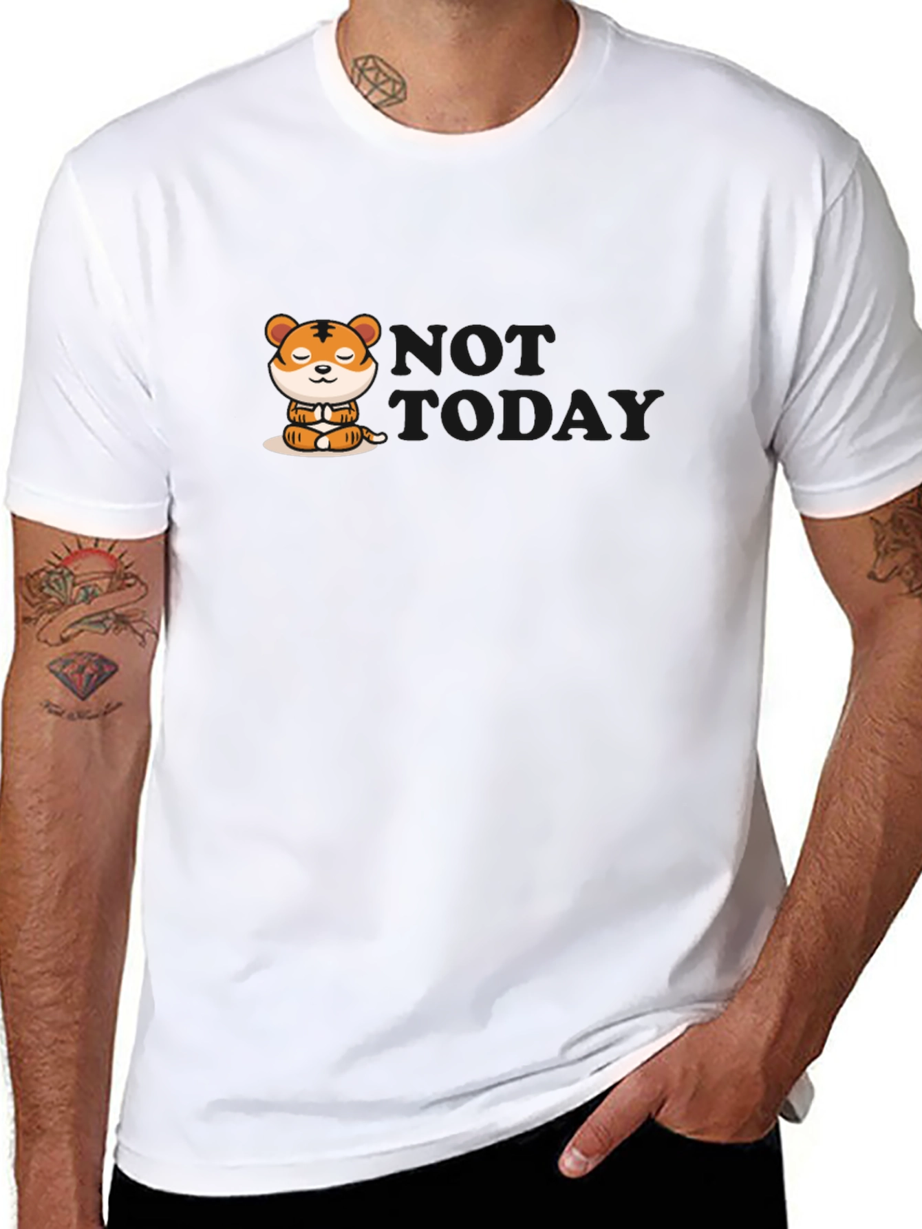 Zen Tiger Graphic Tee - Relaxed Vibe