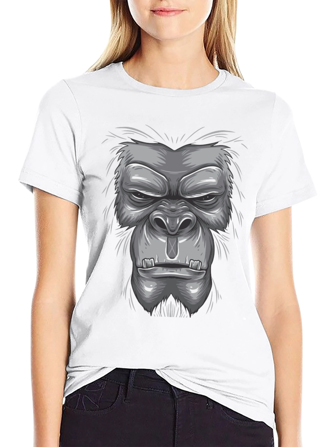 Gorilla Graphic Tee - Bold Animal Design